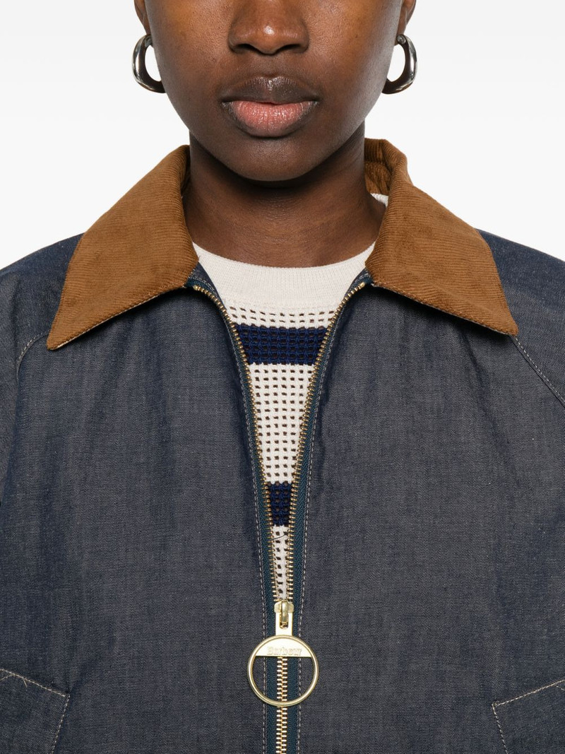Freckleton contrast-collar zip-fastening jacket 5