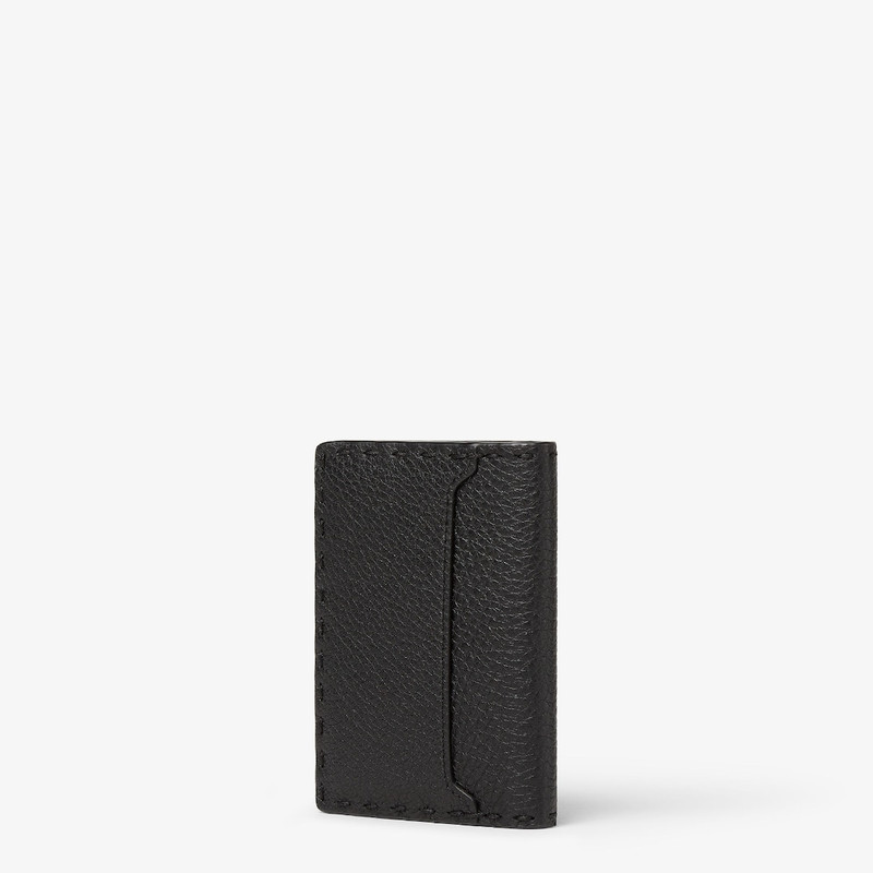 Card Holder Selleria Black leather card holder 3