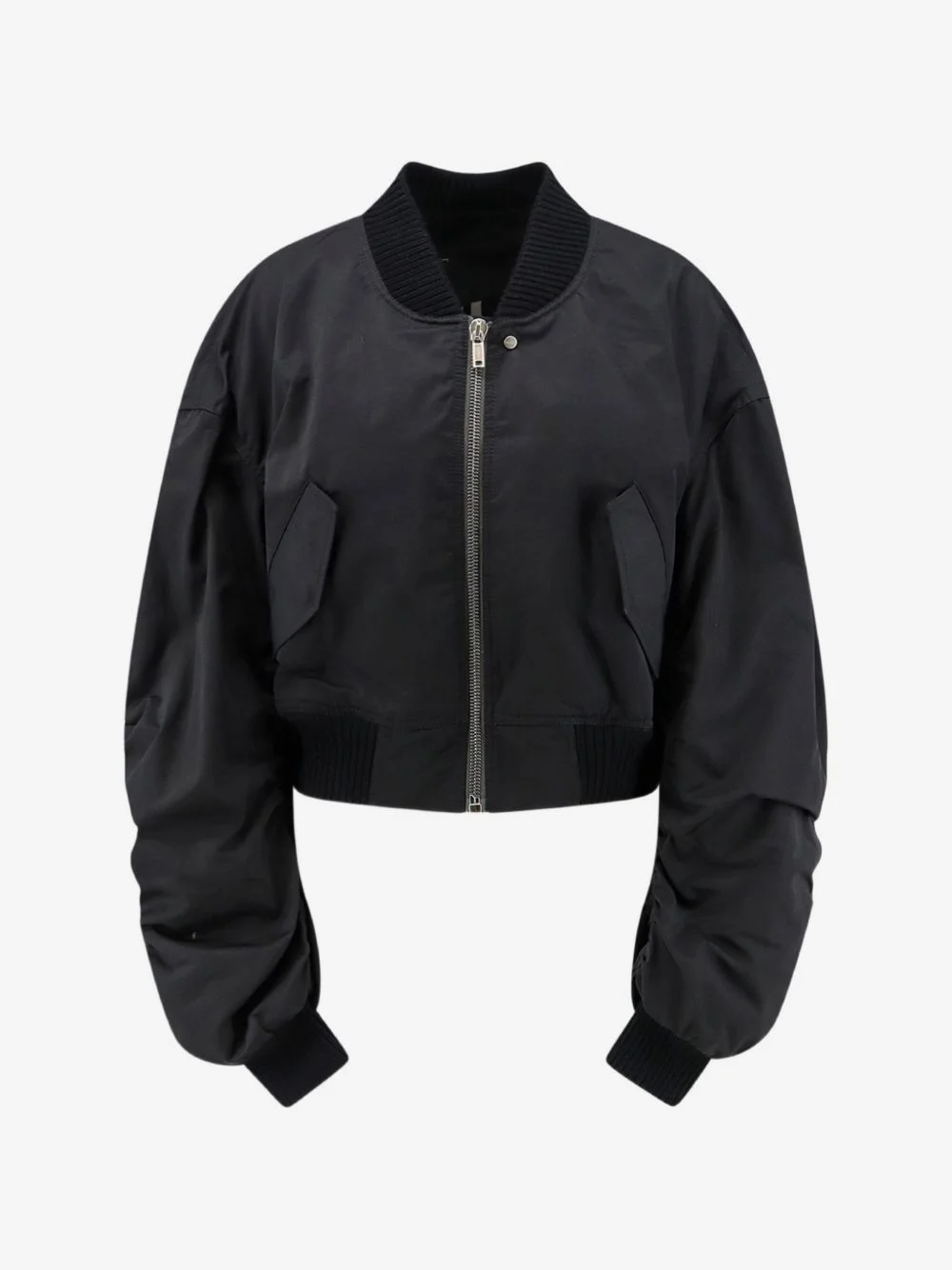 Secchia ruched cropped bomber jacket - 1