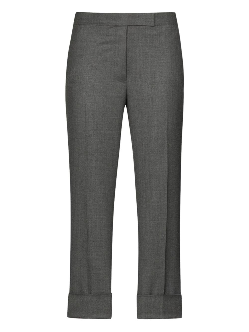 cropped slim leg trousers - 1