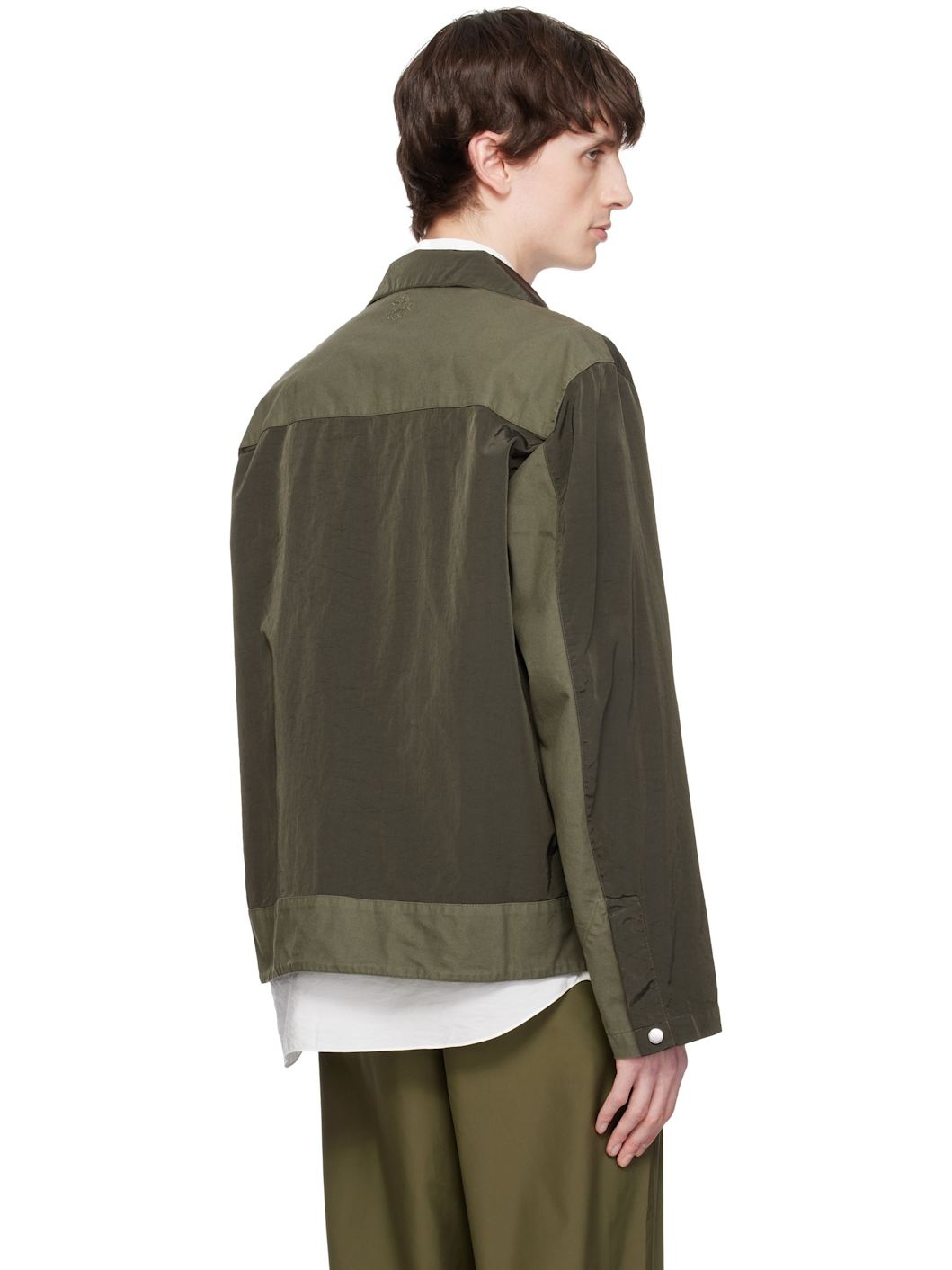 Khaki Wanderer Canvas Nylon Jacket - 3