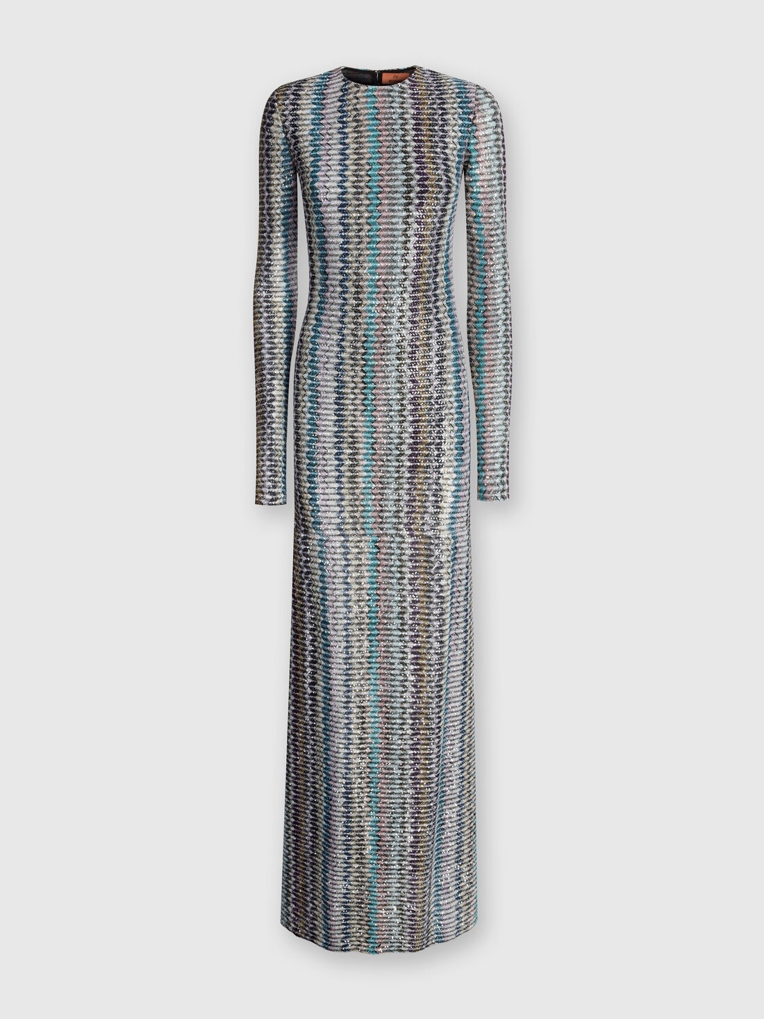 Long dress with sequins and cut-out detail - 1