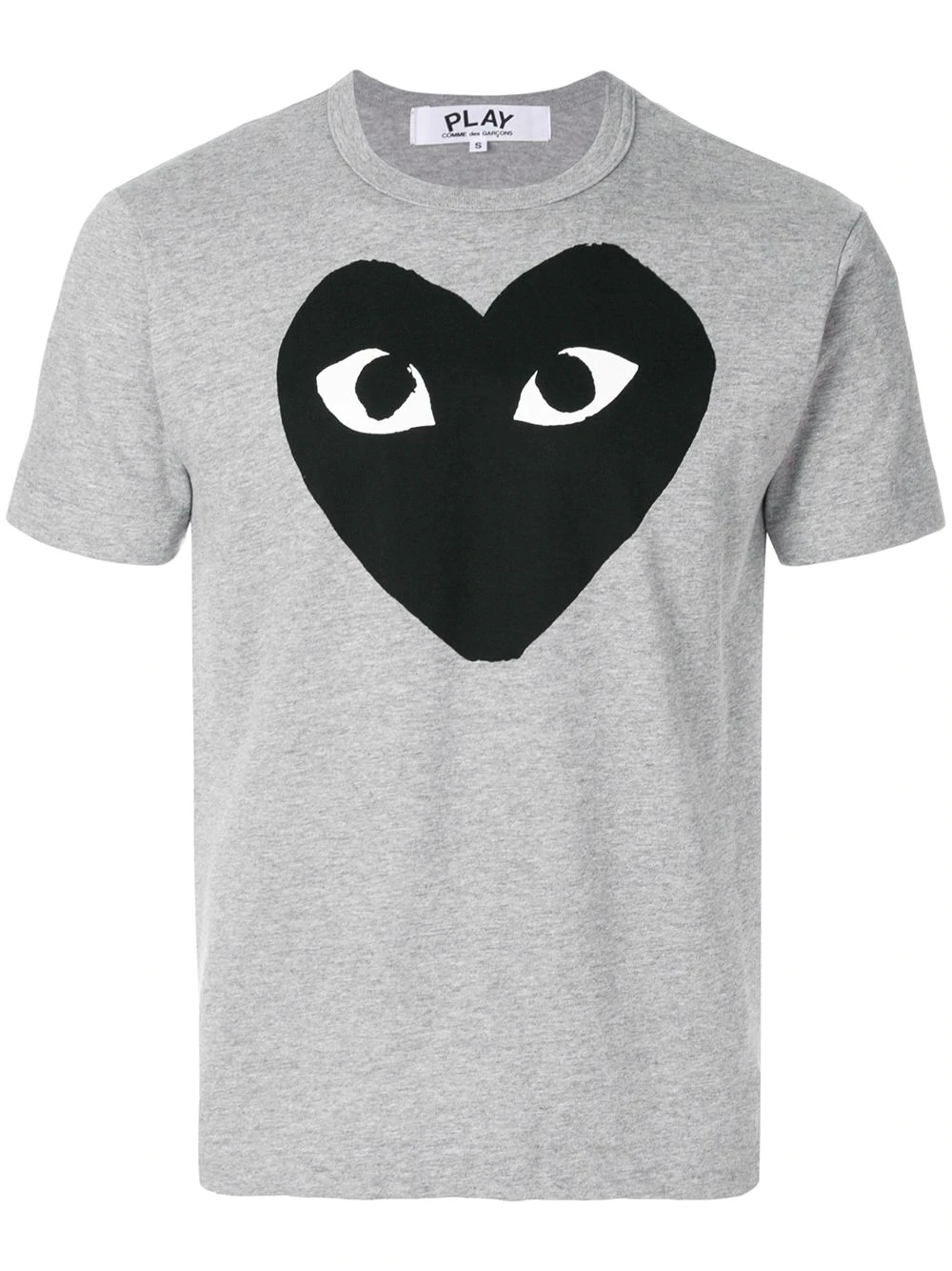 heart print T-shirt - 1