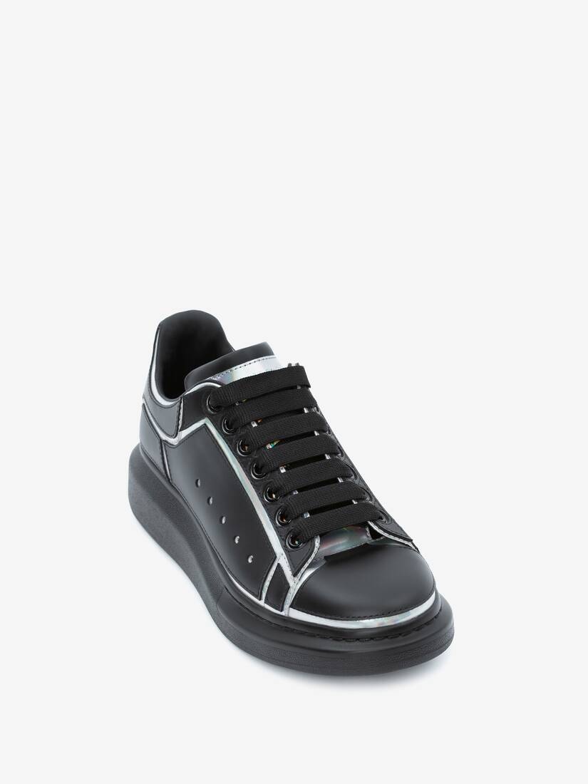 Oversized Sneaker in Black/silver - 2