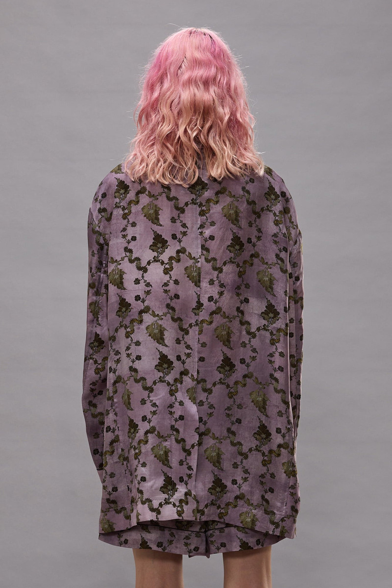 Elongated Ragged Blazer With Piping 5