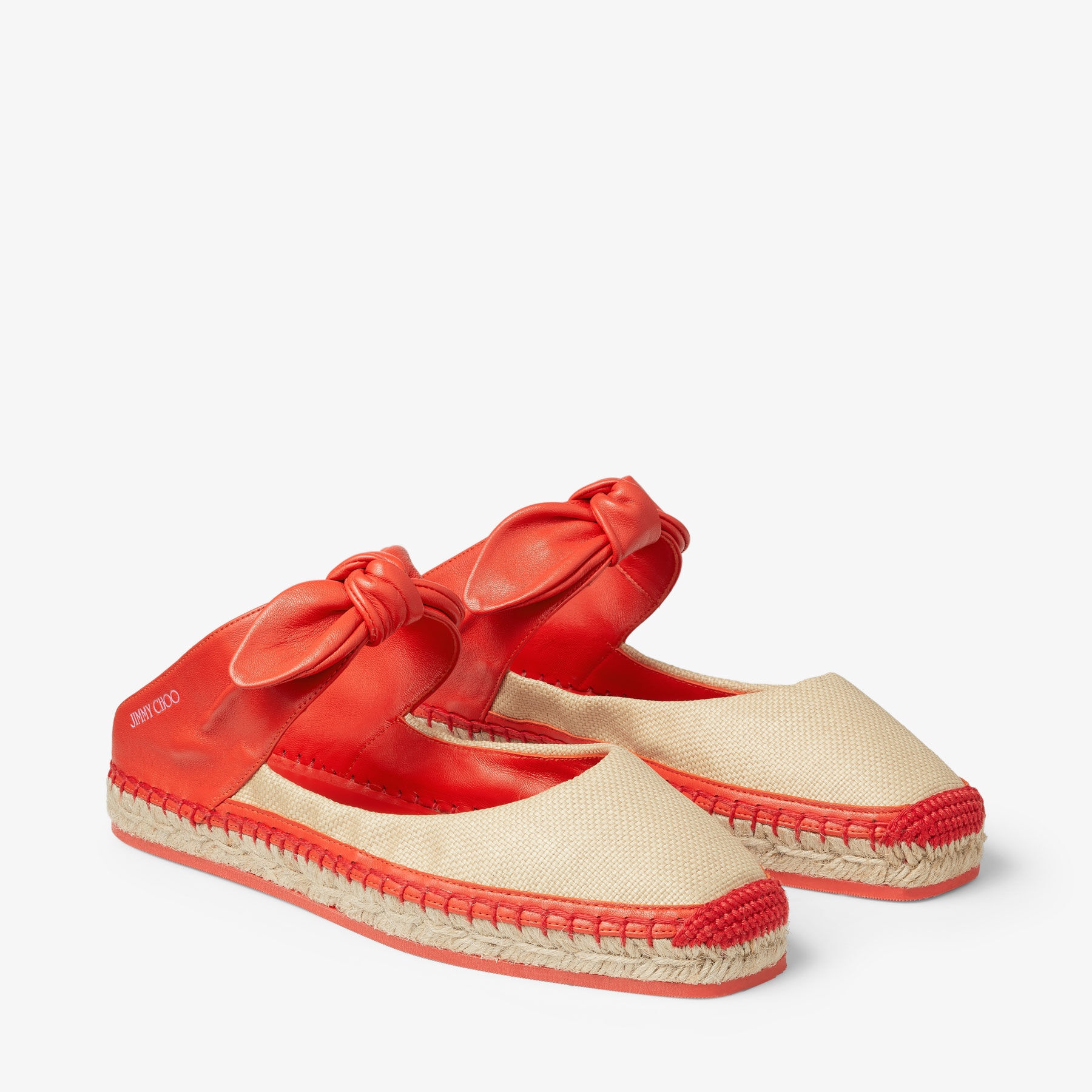 Reka Flat
Paprika/Natural Leather and Raffia Flats - 2