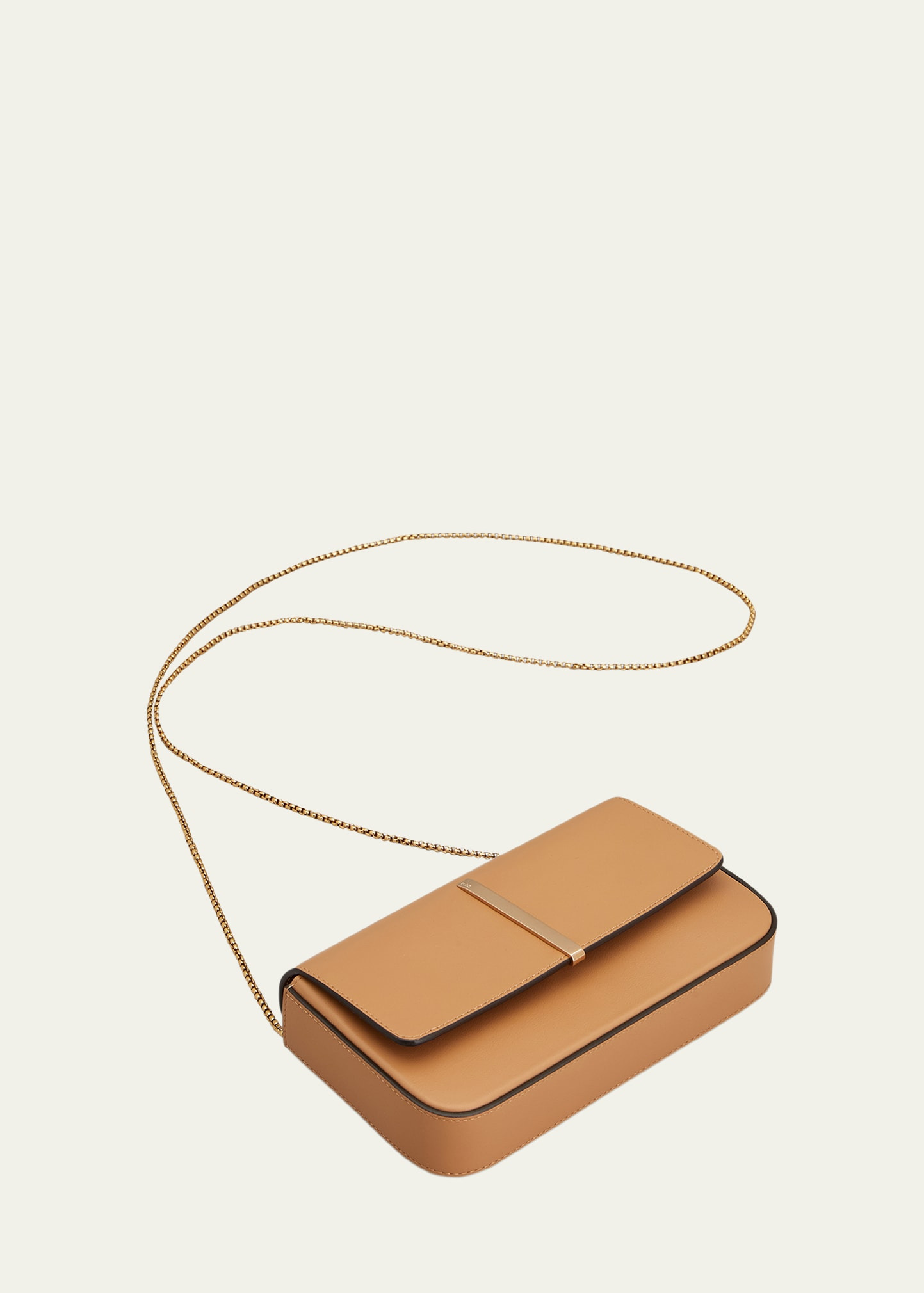 Mini Metal Bar Leather Shoulder Bag - 4