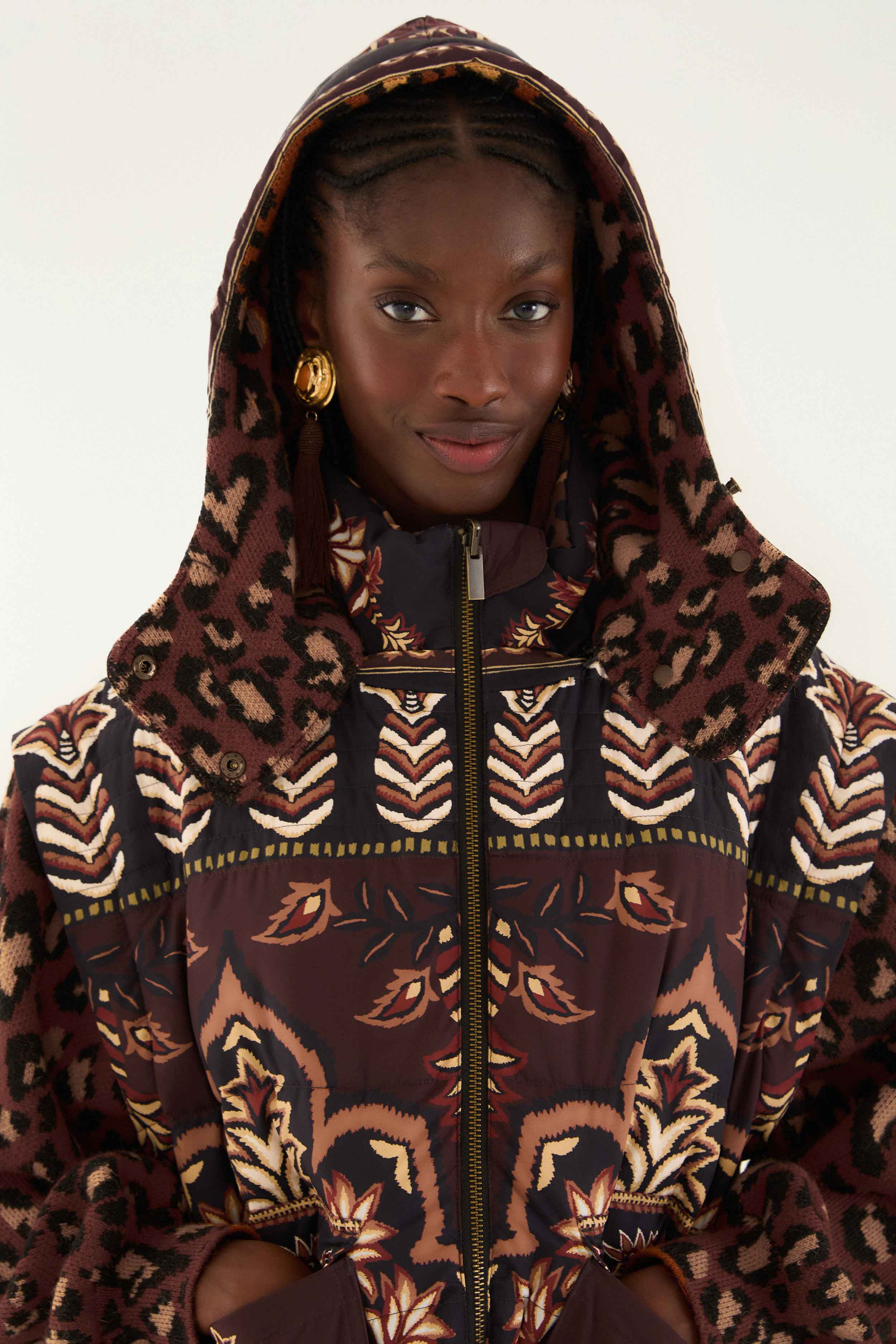 Brown Winter Ainika Puffer Jacket - 5