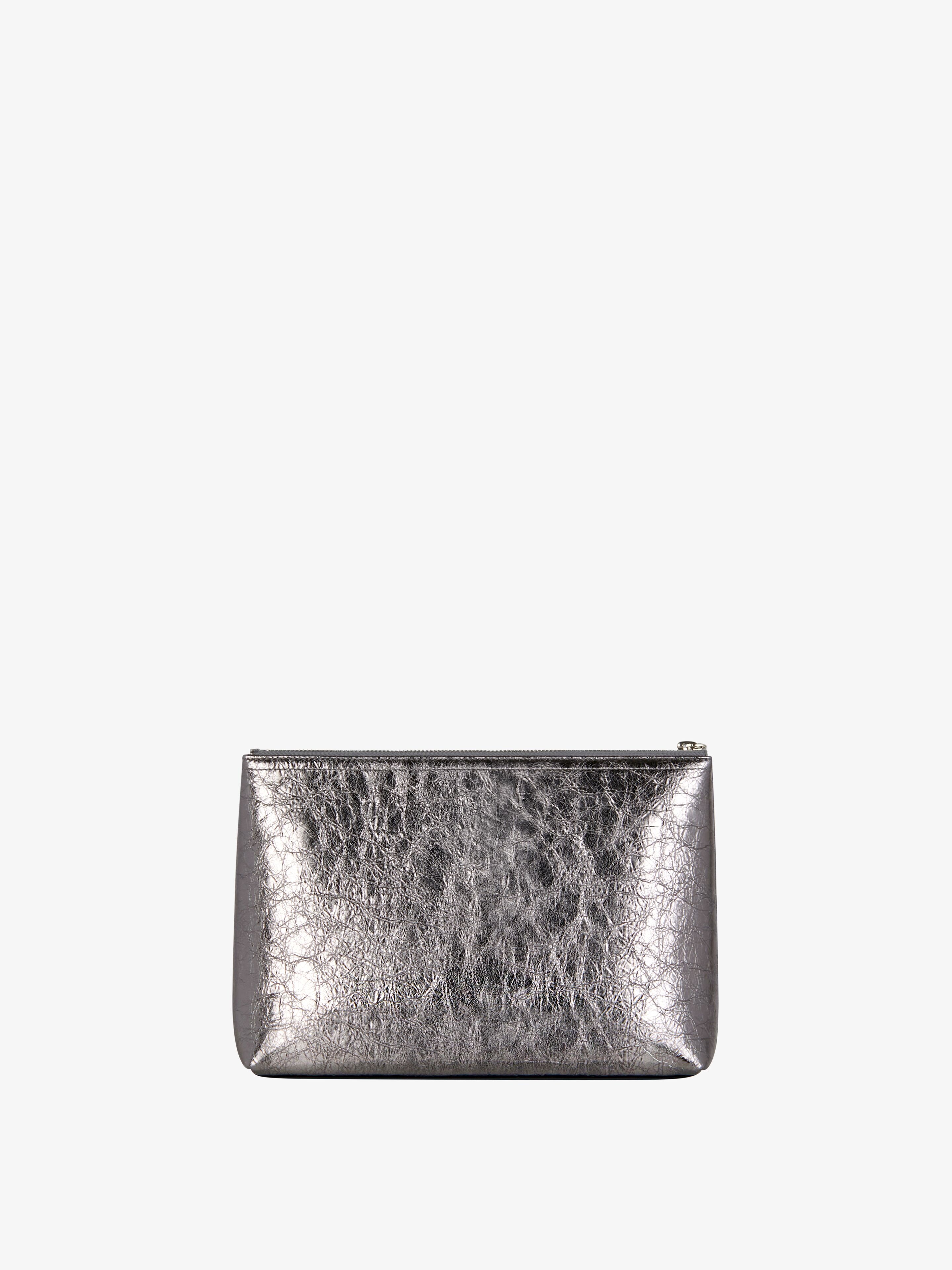 VOYOU POUCH IN LAMINATED LEATHER - 3