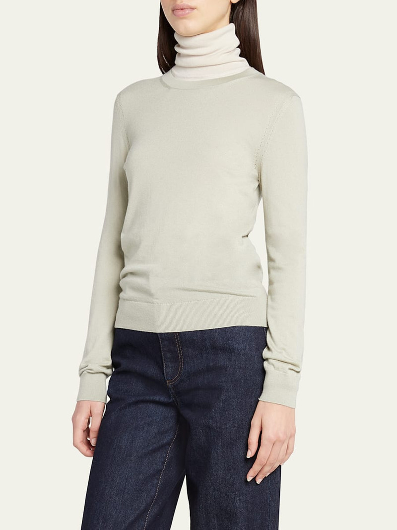 Loro Piana Long-Sleeve Cashmere Sweater outlook