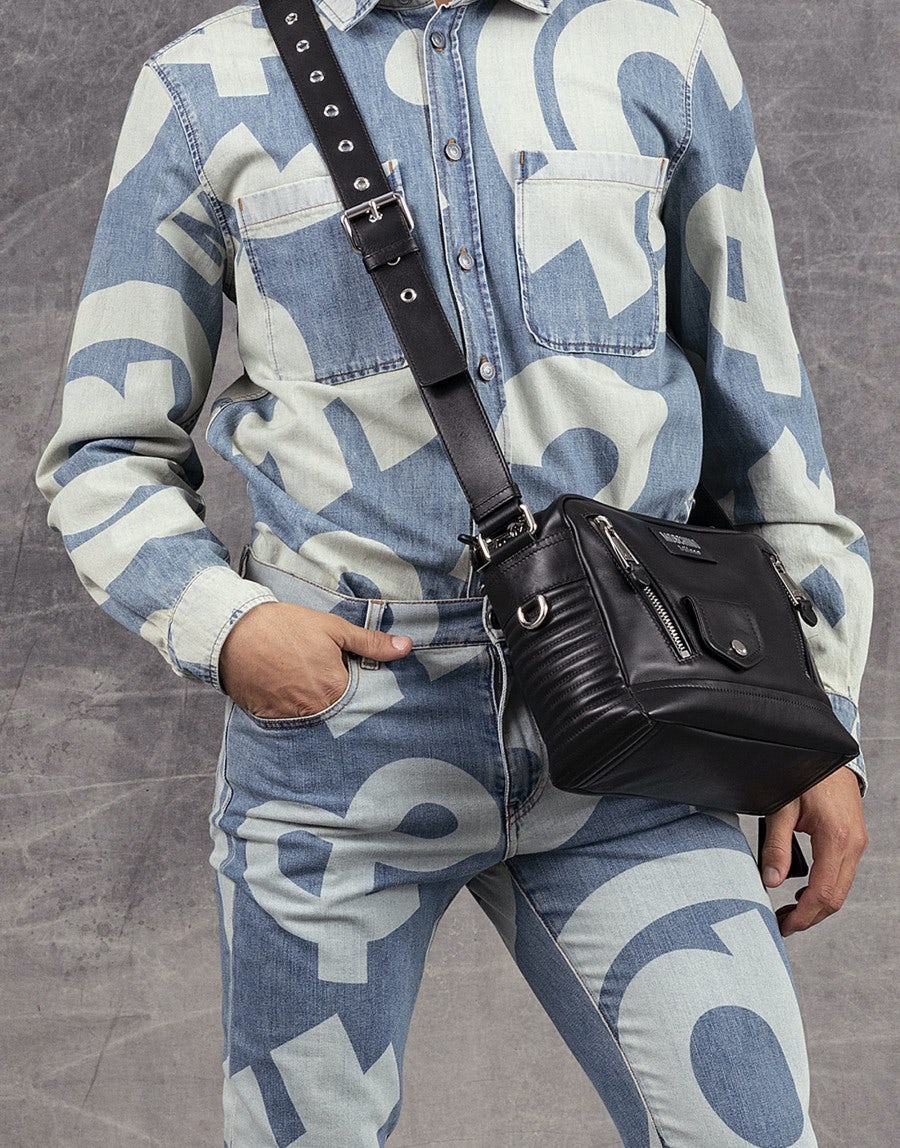 BIKER CALFSKIN CAMERA BAG - 5