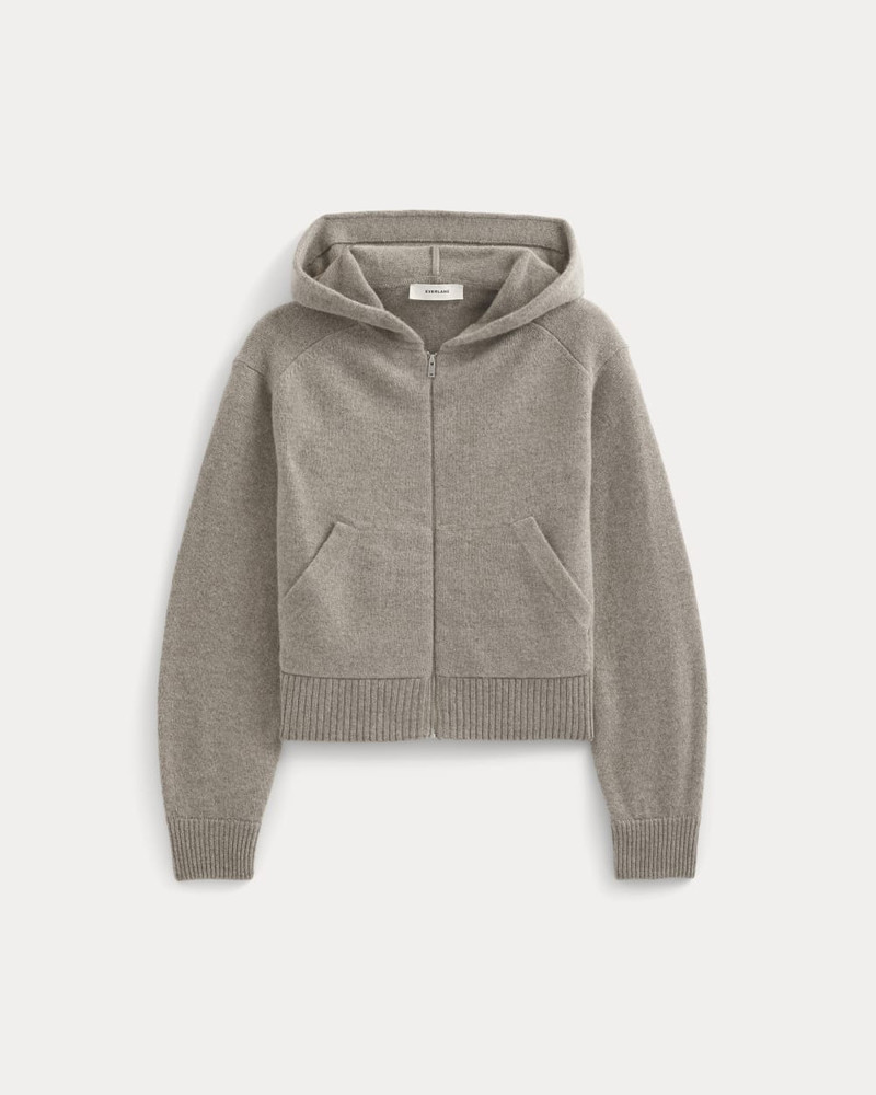 FULL-ZIP HOODIE IN WOOL CASHMERE 1