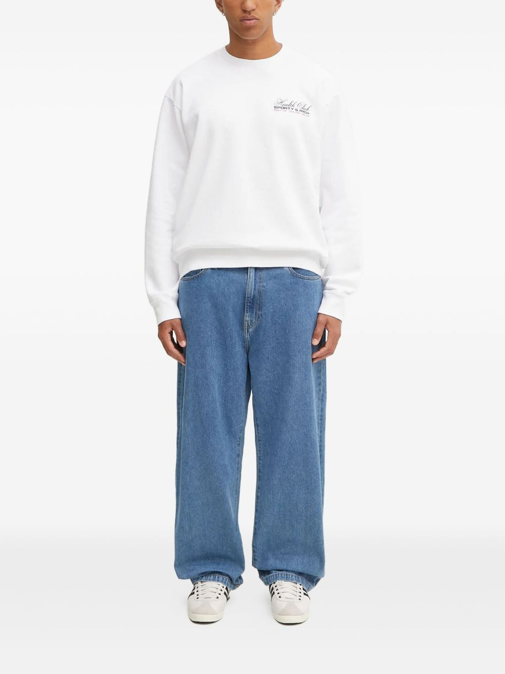 logo-detail crew-neck sweatshirt - 2