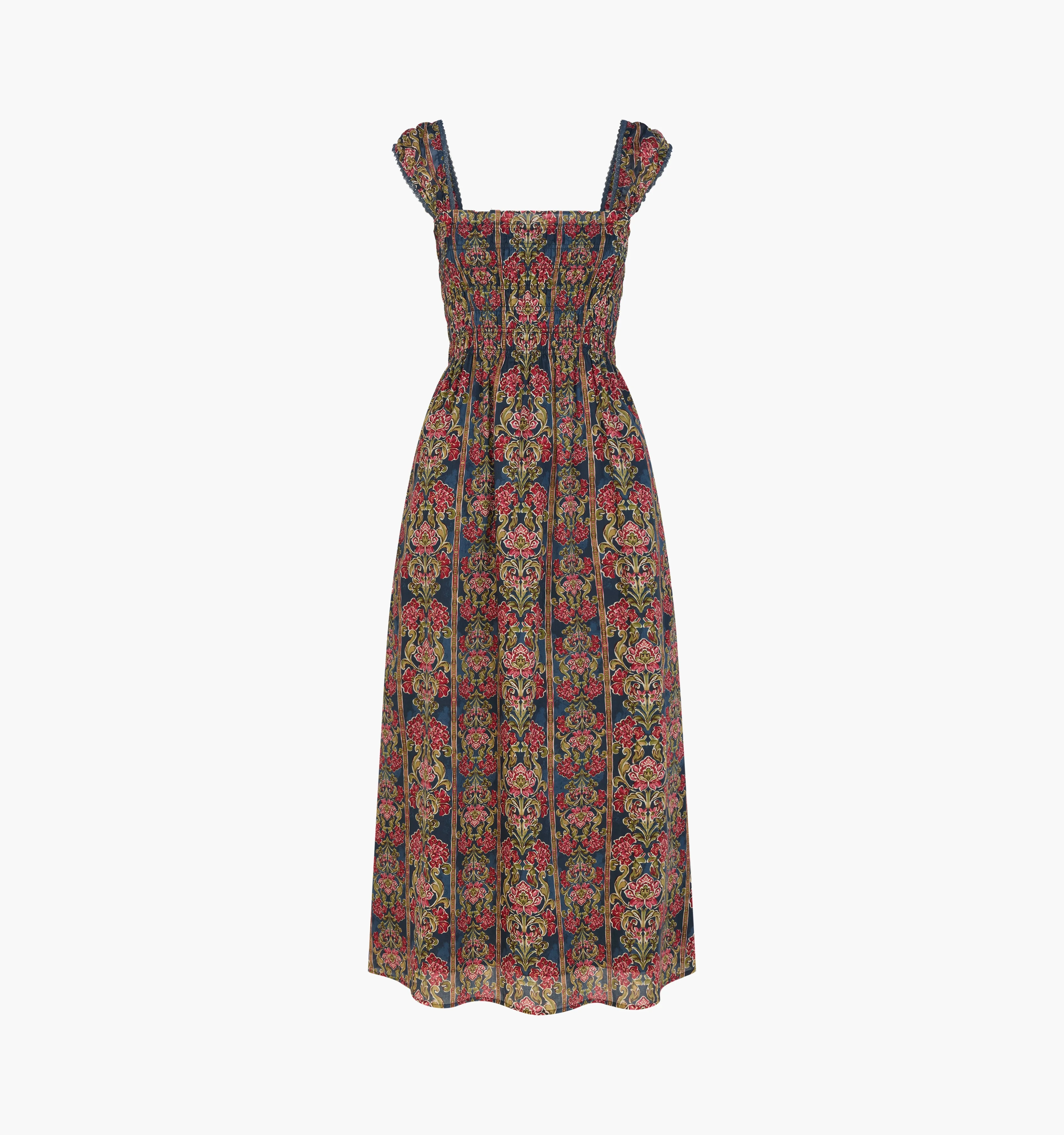 The Harper Nap Dress - Stowell Medallion Stripe - 1