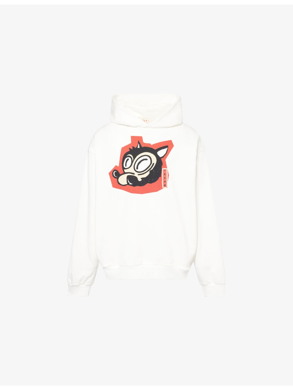 Graphic-Print Relaxed-Fit Cotton-Jersey Hoody - 1