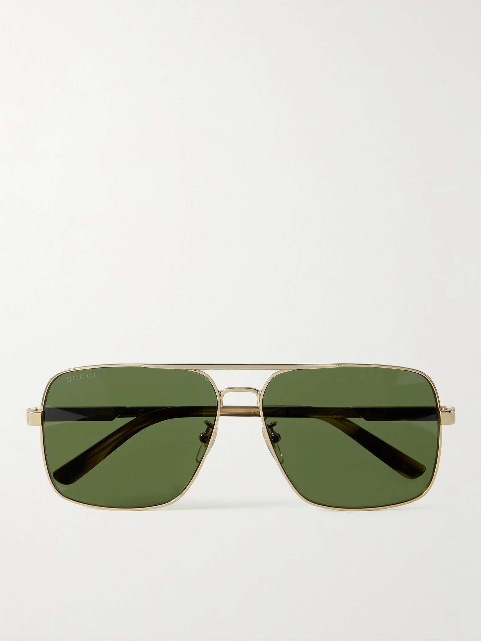 Aviator-Style Gold-Tone Sunglasses - 1