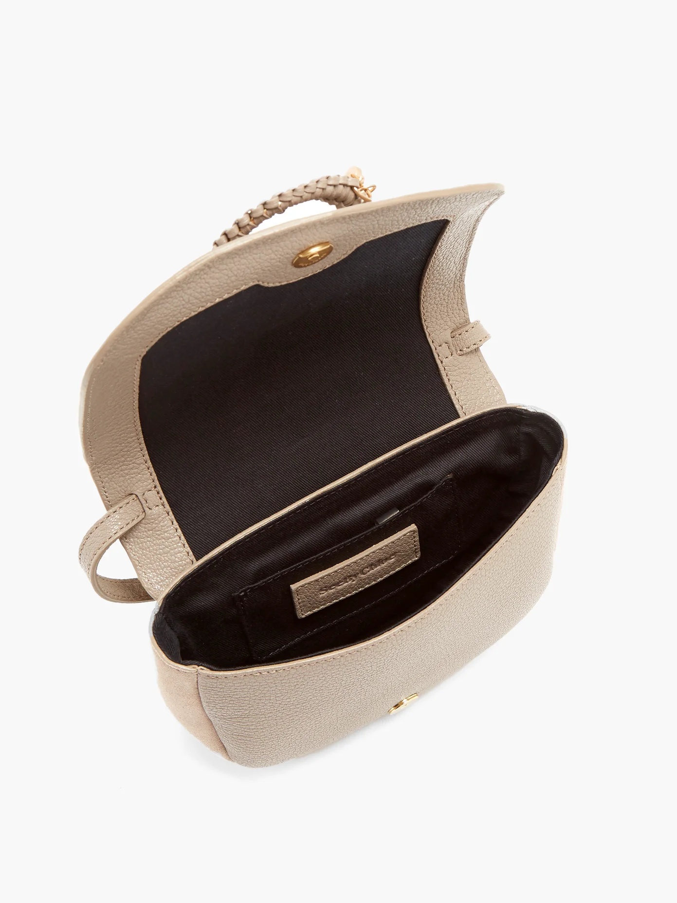 Hana mini suede and leather cross-body bag - 5