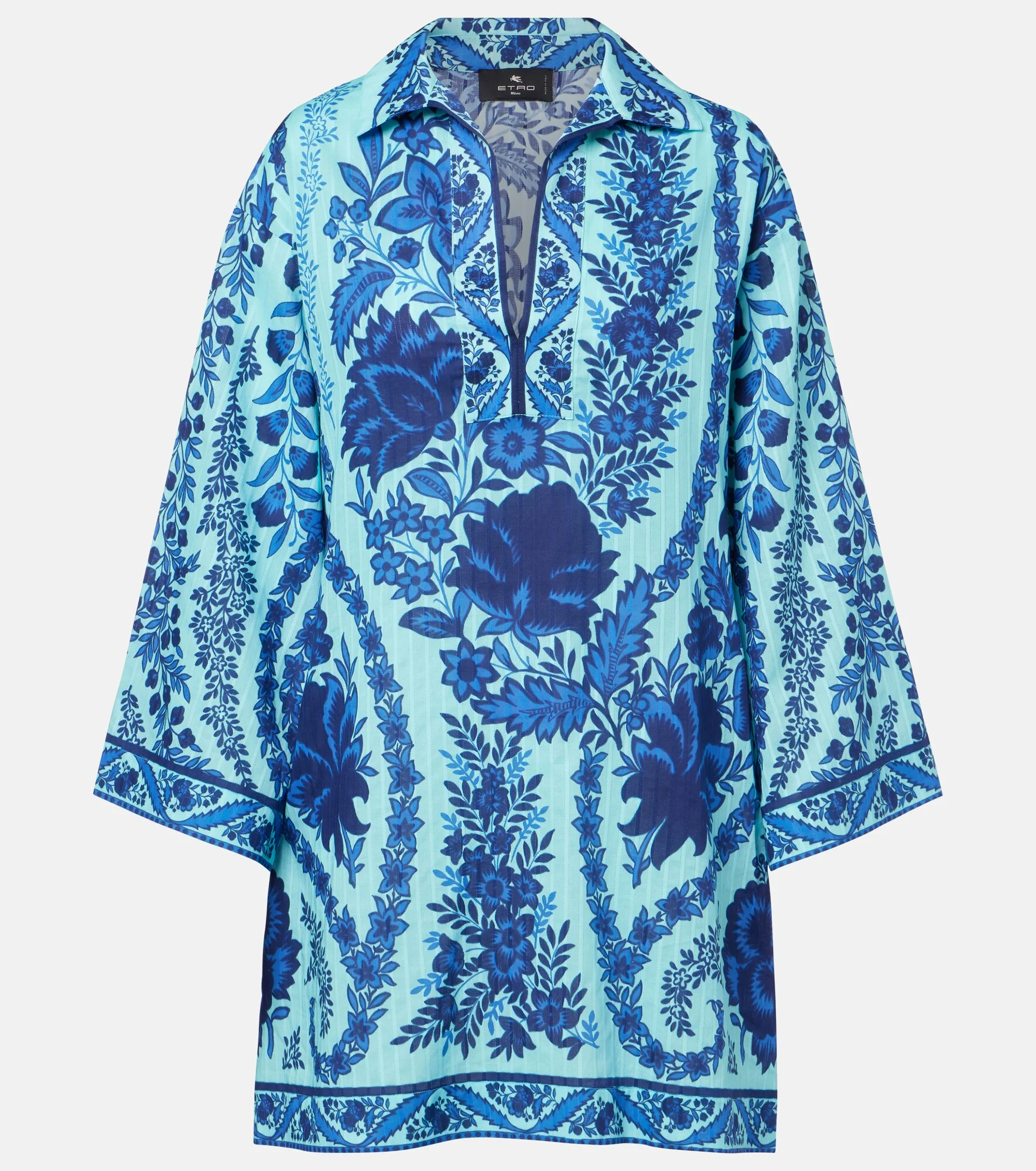 Paisley oversized cotton minidress - 1