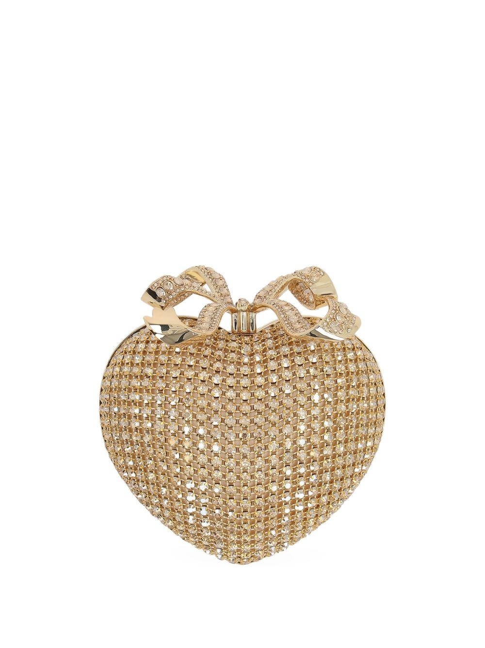 heart-shaped crystal clutch - 1