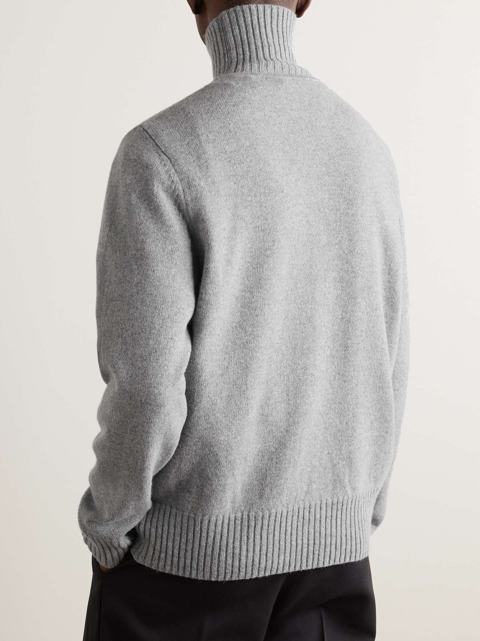 Wool and Cashmere-Blend Rollneck Sweater - 3