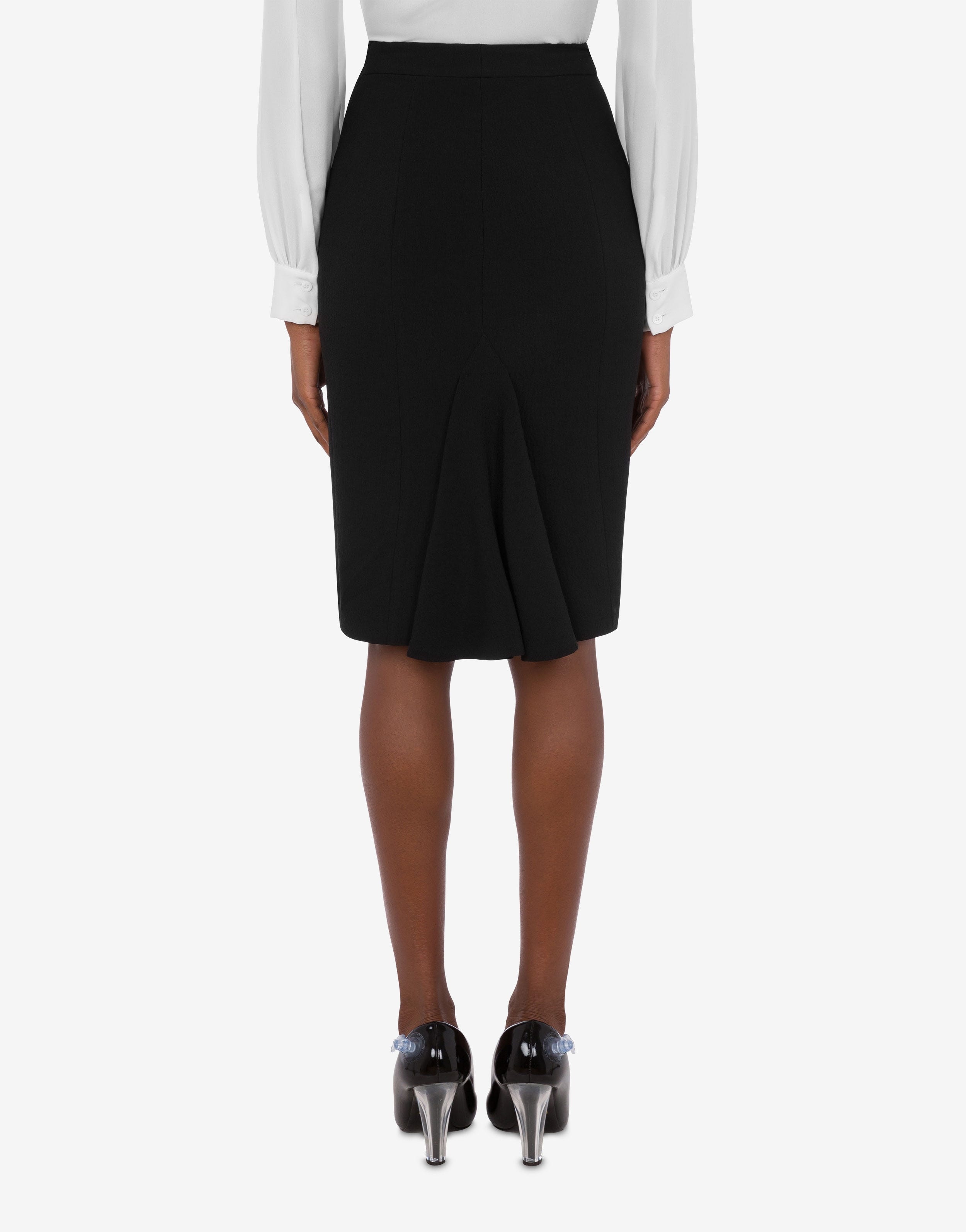 STRETCH VISCOSE CRÊPE SKIRT - 3