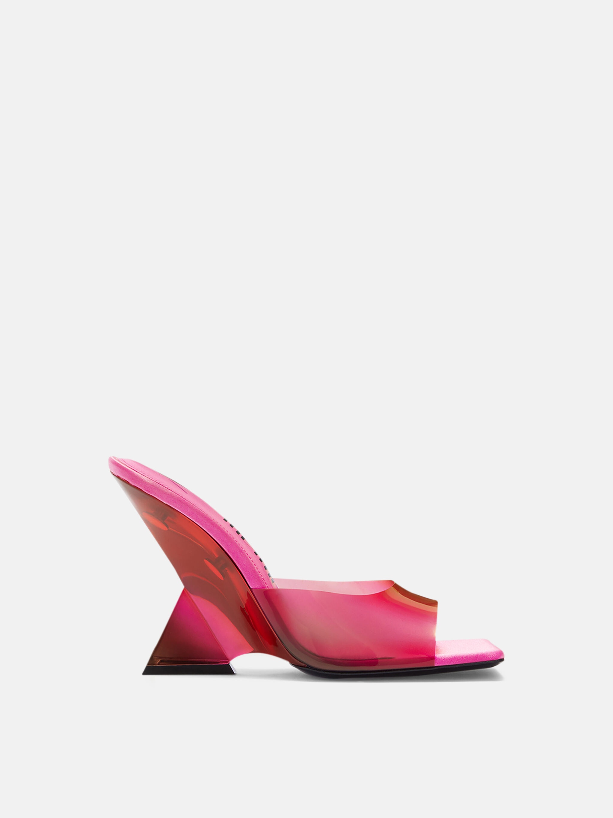 ''CHEOPE'' RED, FUCHSIA AND BLACK DEGRADÈ MULE - 1