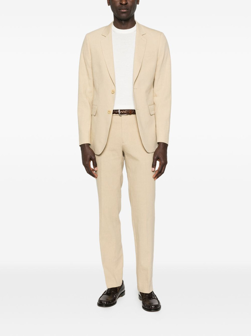 Sandro button linen suit jacket outlook