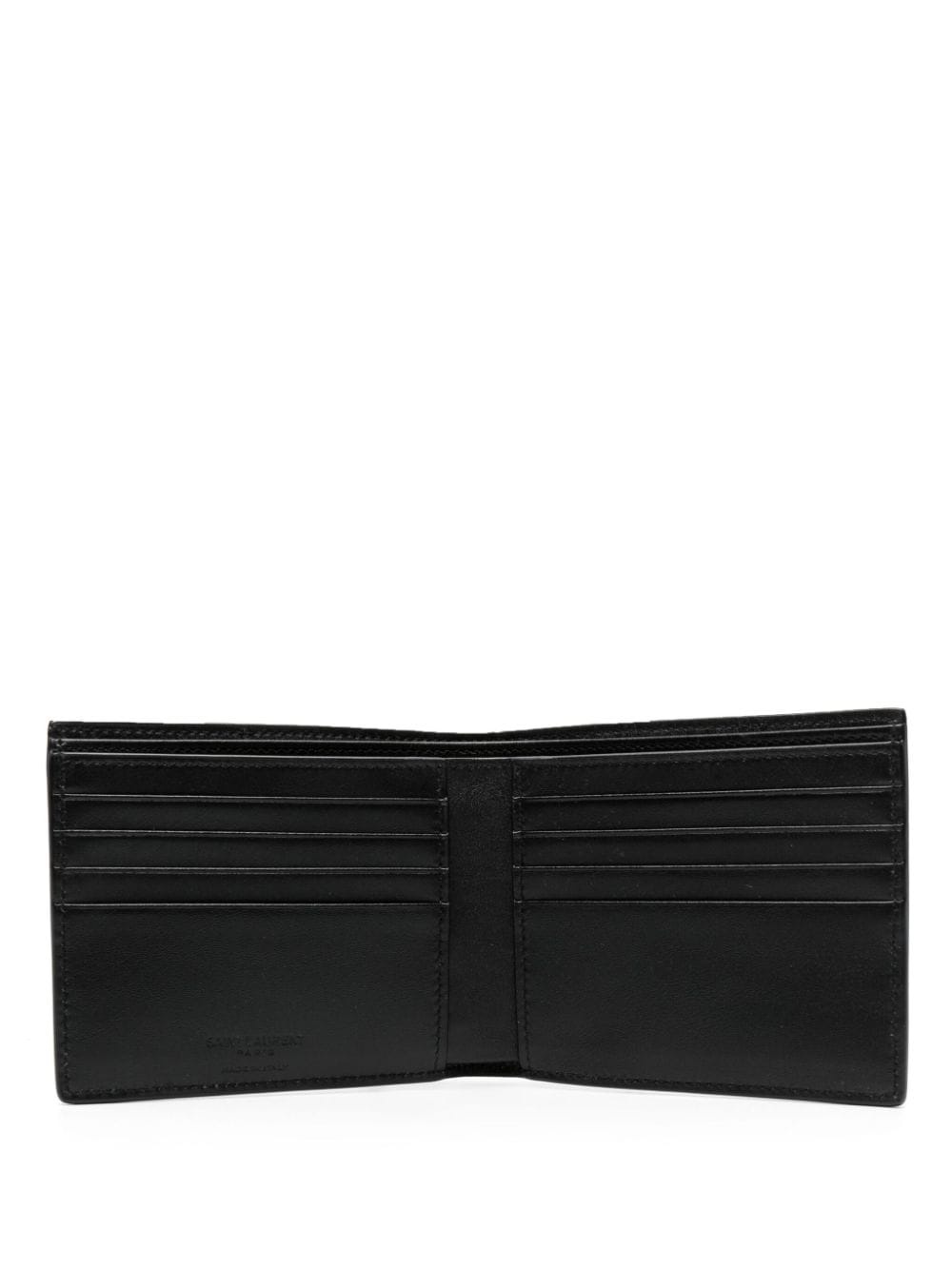 East/West grained leather wallet - 3