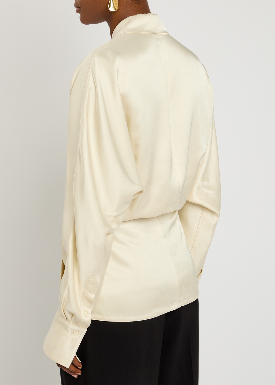Toteme Satin Wrap Blouse - 3