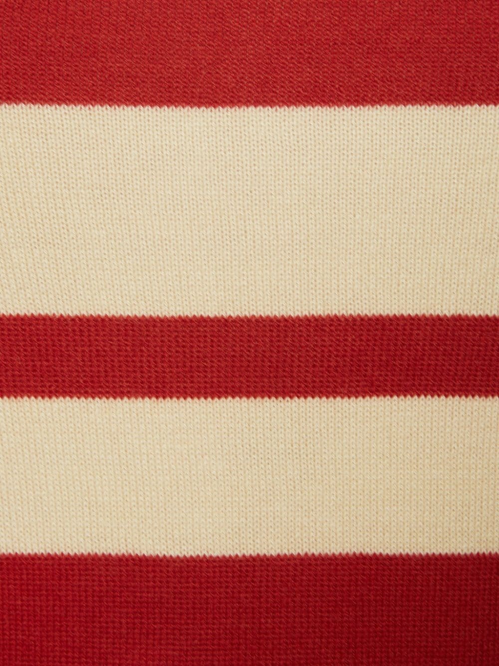 striped cotton-blend jumper - 4