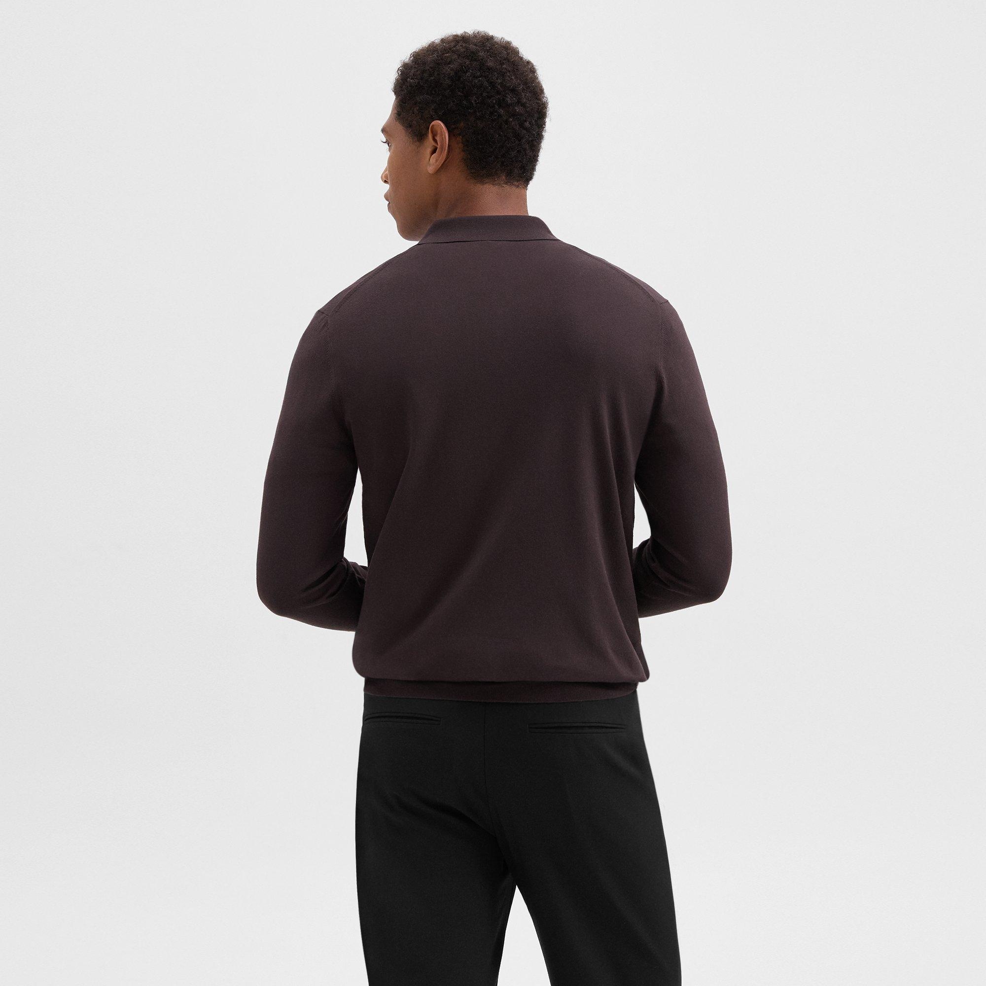 Goris Long-Sleeve Polo Shirt in Light Bilen - 4