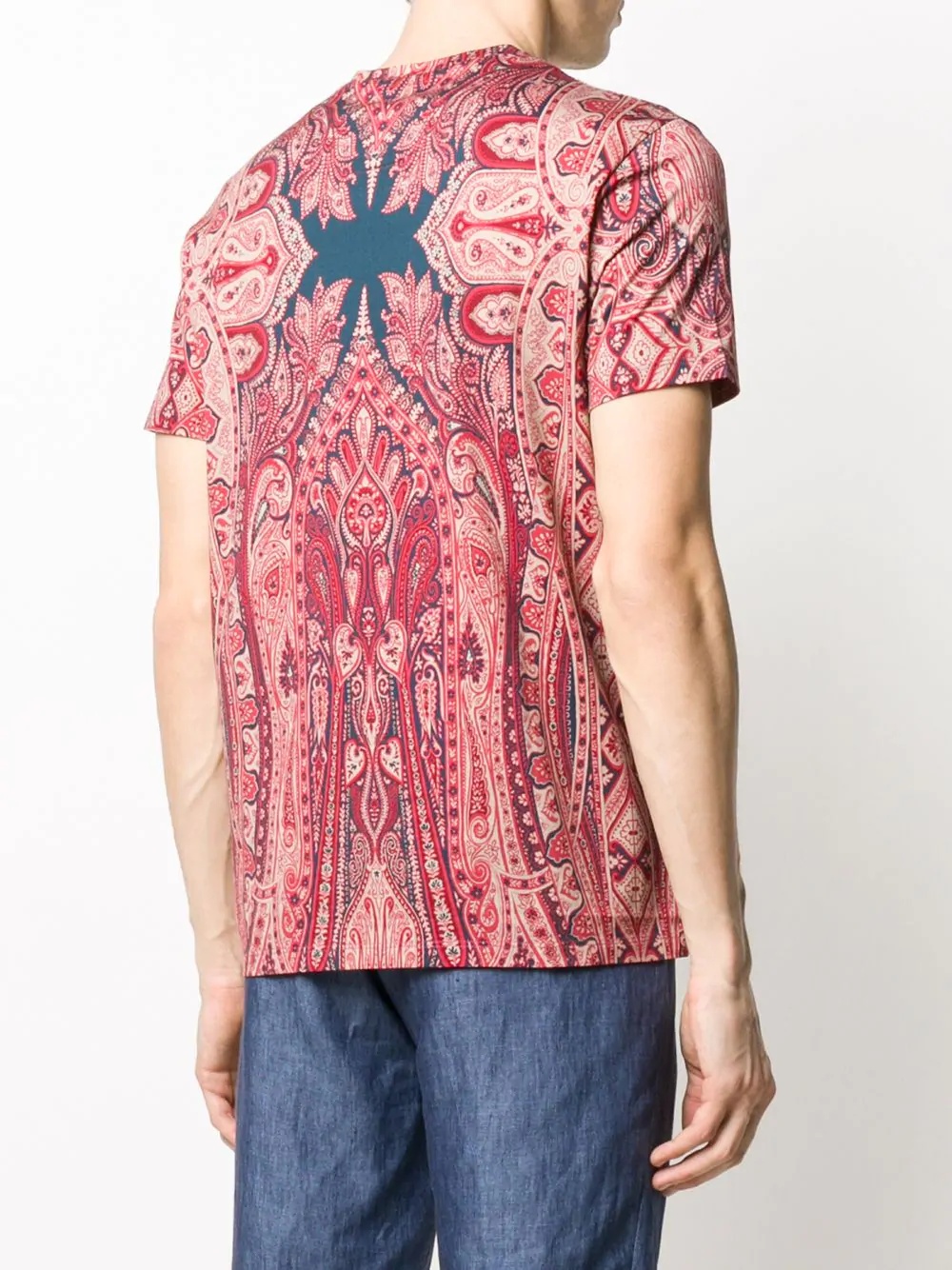 paisley print T-shirt - 4