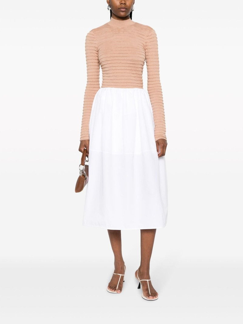 FRAME smocked mock-neck jumper outlook