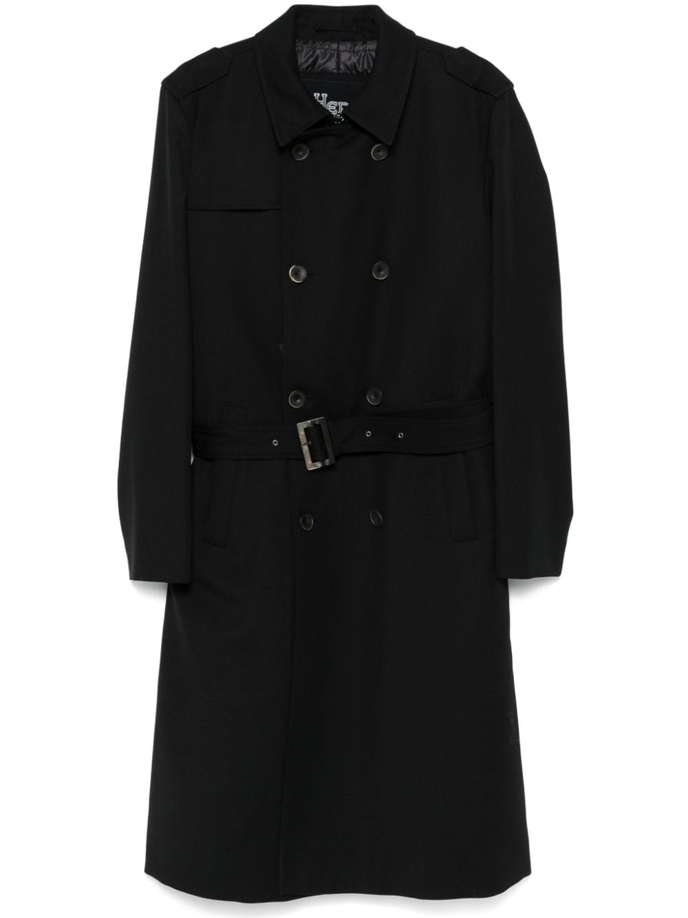 double-breasted trench coat - 1