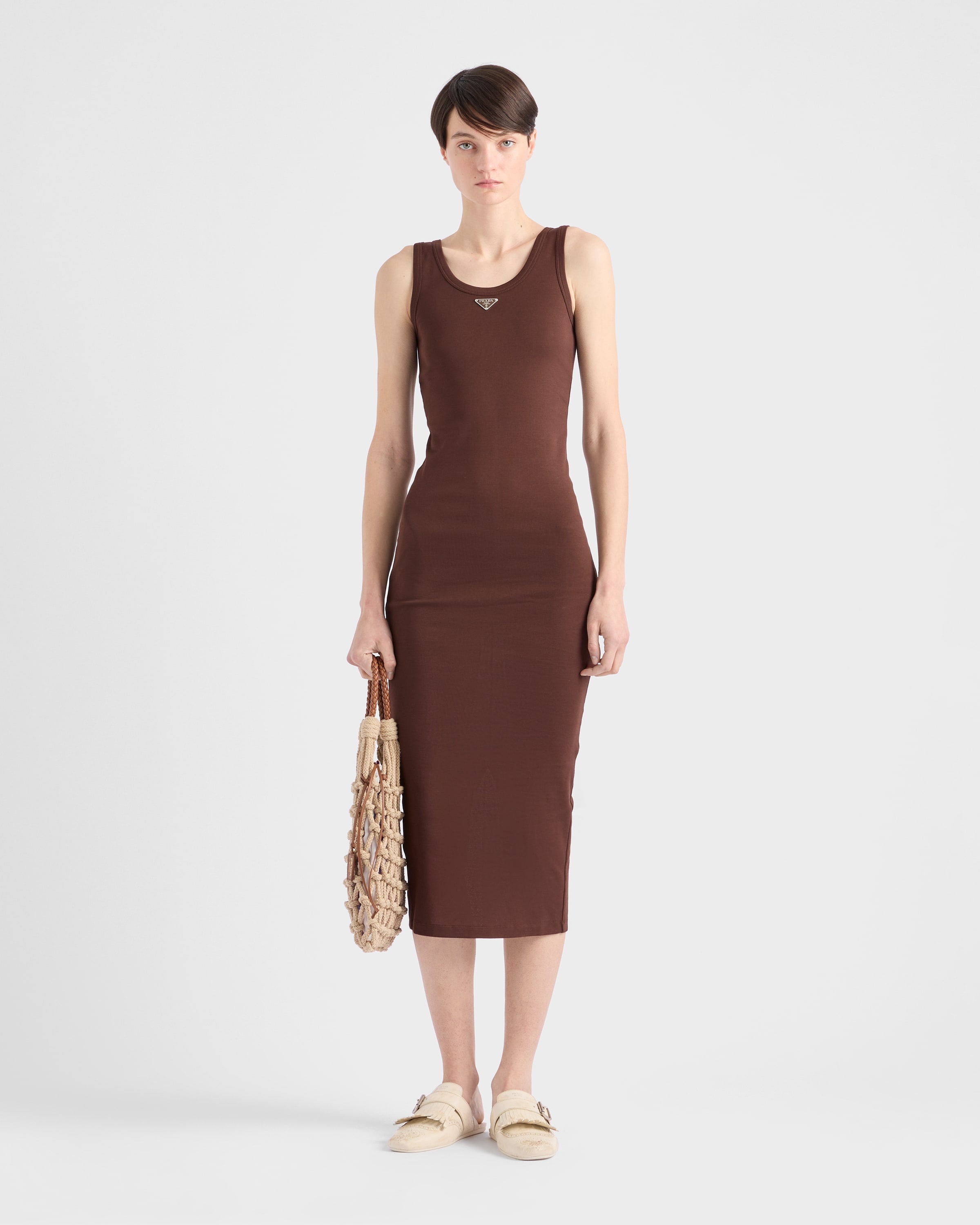 Ribbed knit cotton dress - 2