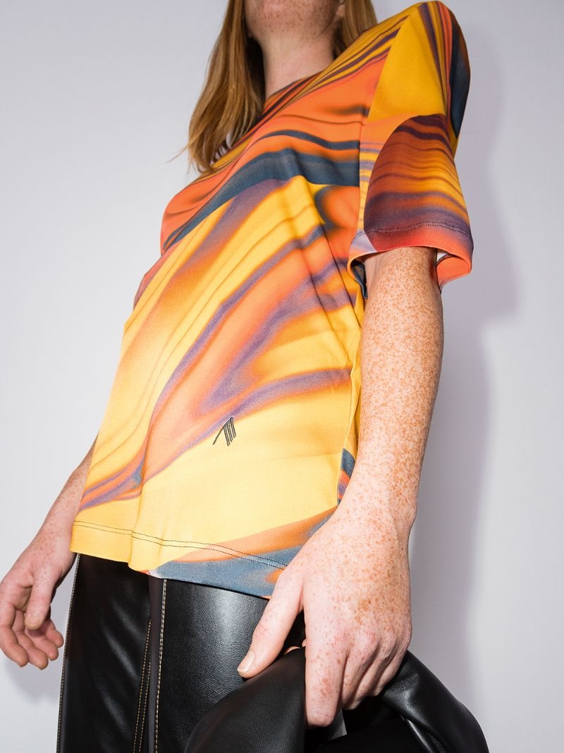 Bella abstract-print T-shirt - 4