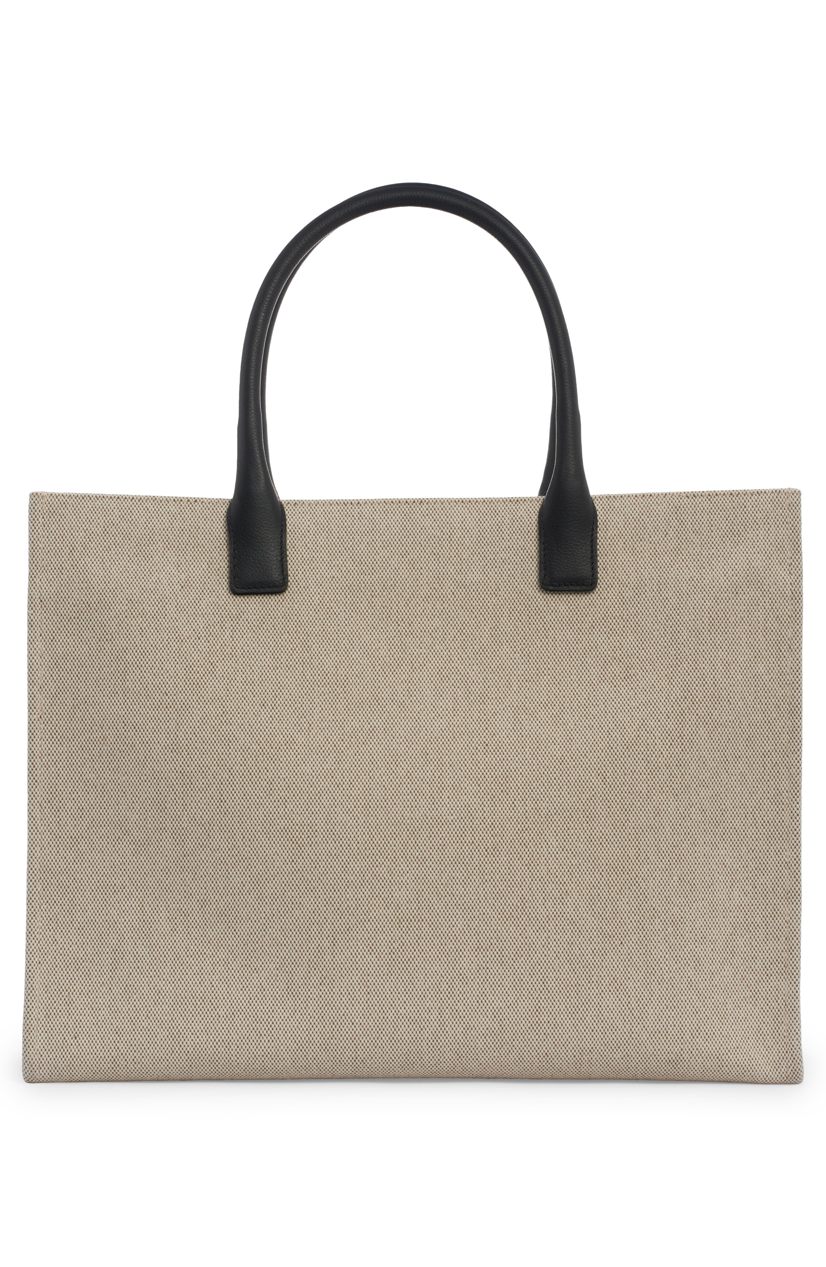 Versace La Medusa Canvas Tote in Rope Black-Versace Gold at Nordstrom - 3