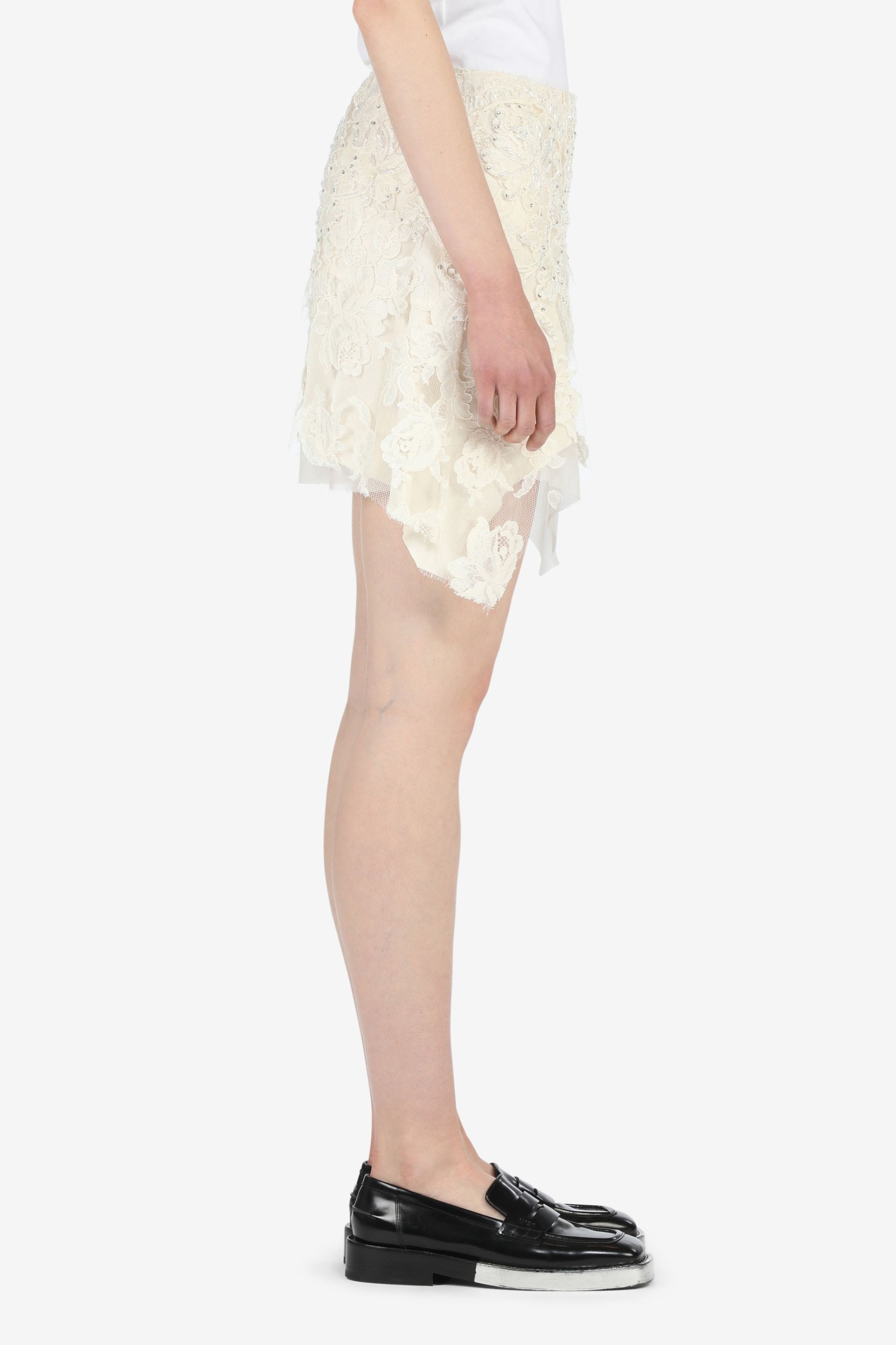 CRYSTAL-EMBELLISHED LACE SKIRT - 3
