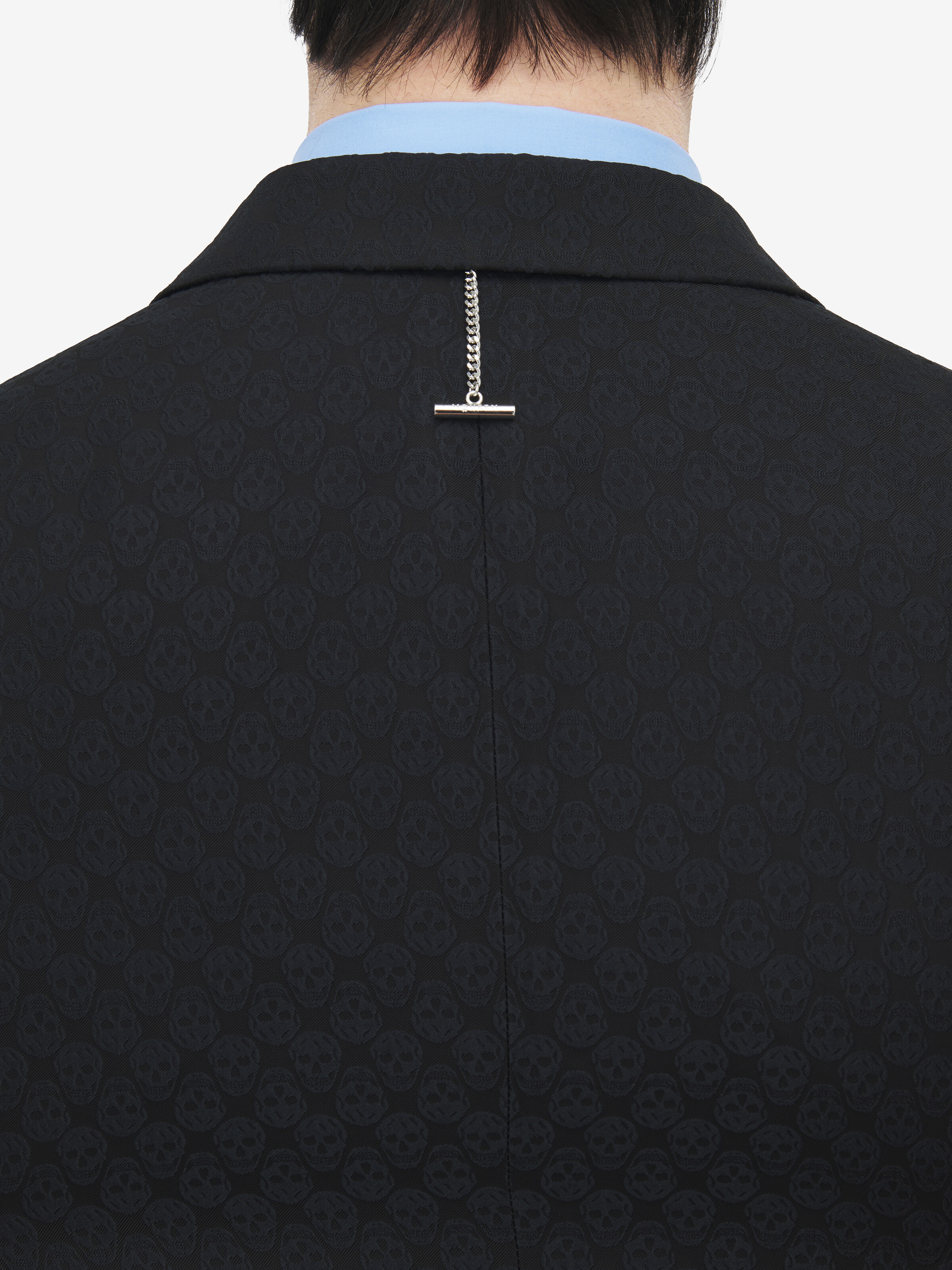 Skull Jacquard Deconstructed Jacket - 6