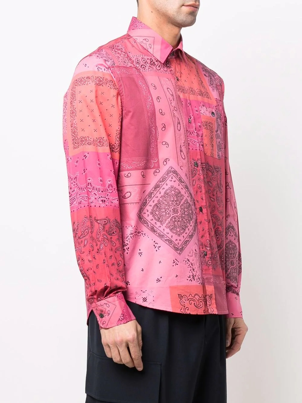 bandana-print cotton shirt - 3