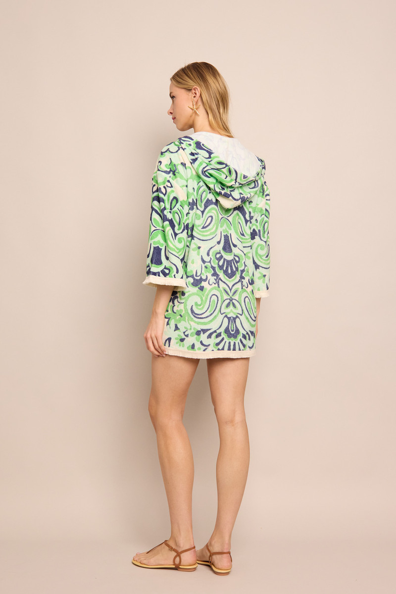 Wilson Terry Dress Terry Cool, Fringe-Trimmed Flair 4