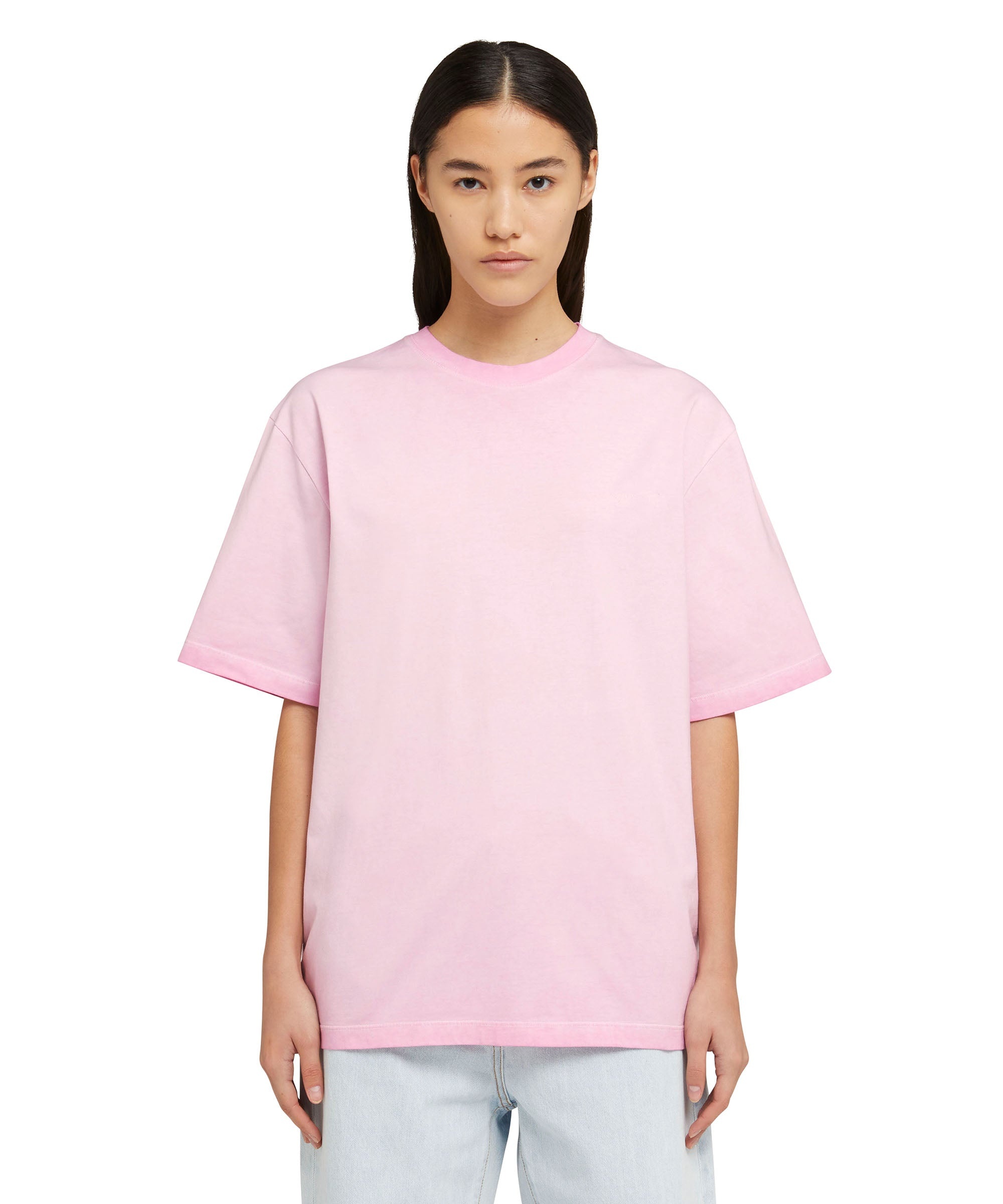 T-Shirt with faded treatment and embroidered logo - 2