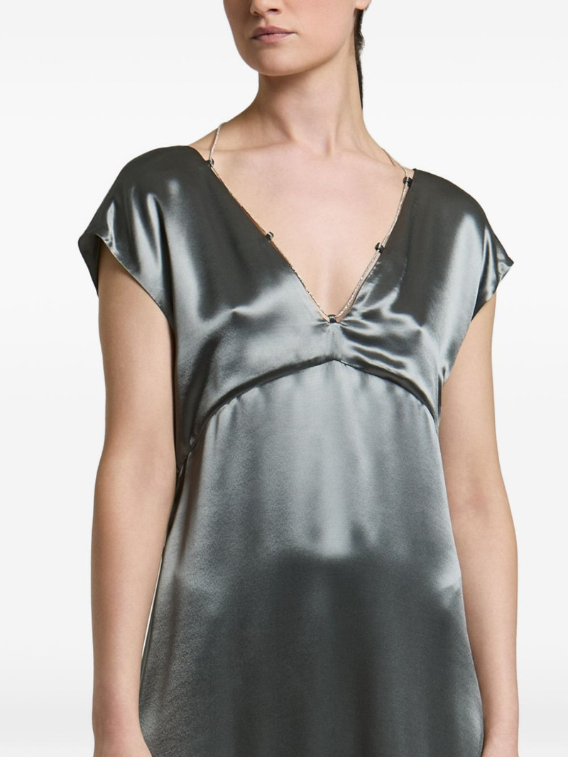 chain-link satin midi dress 4
