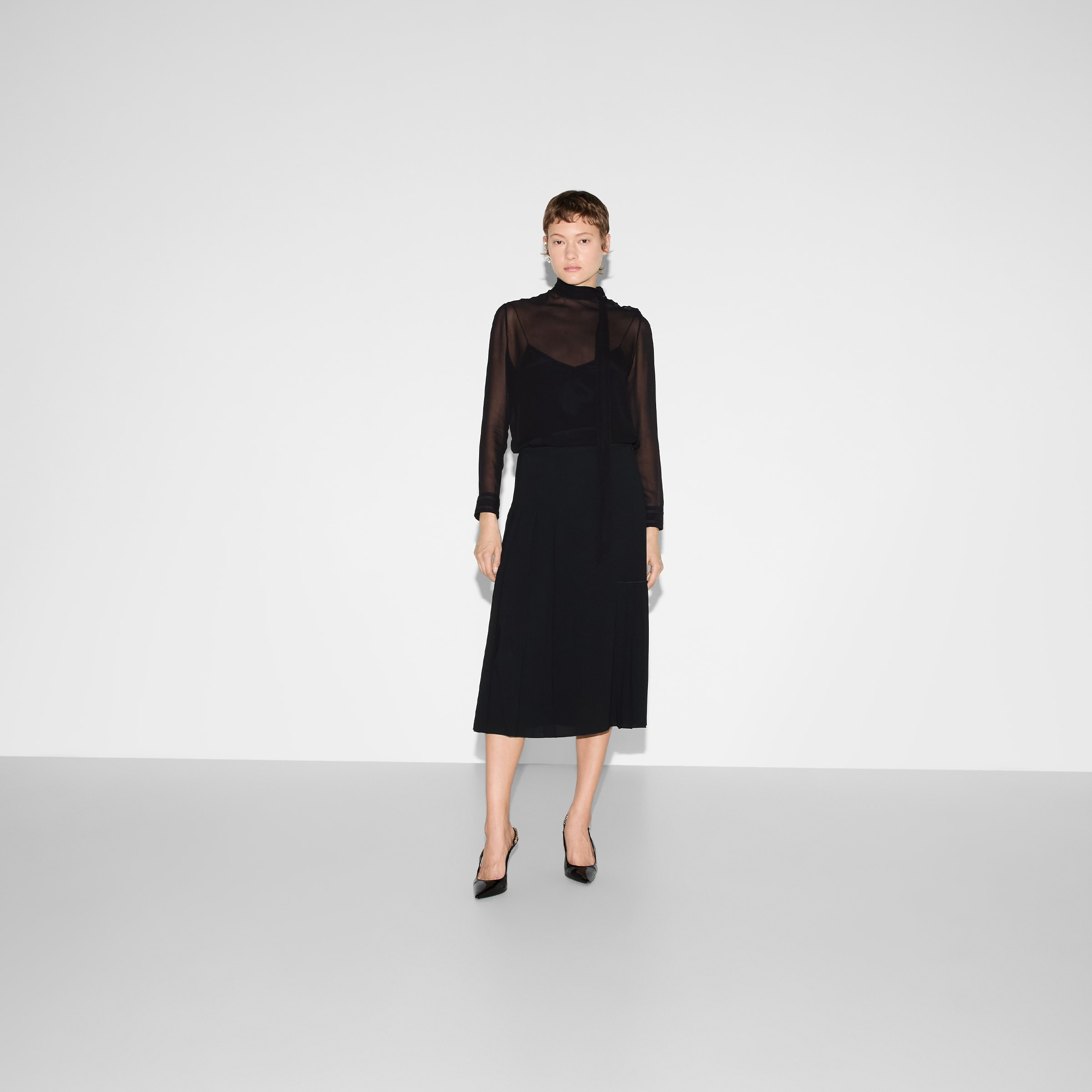 Light viscose sable skirt - 2