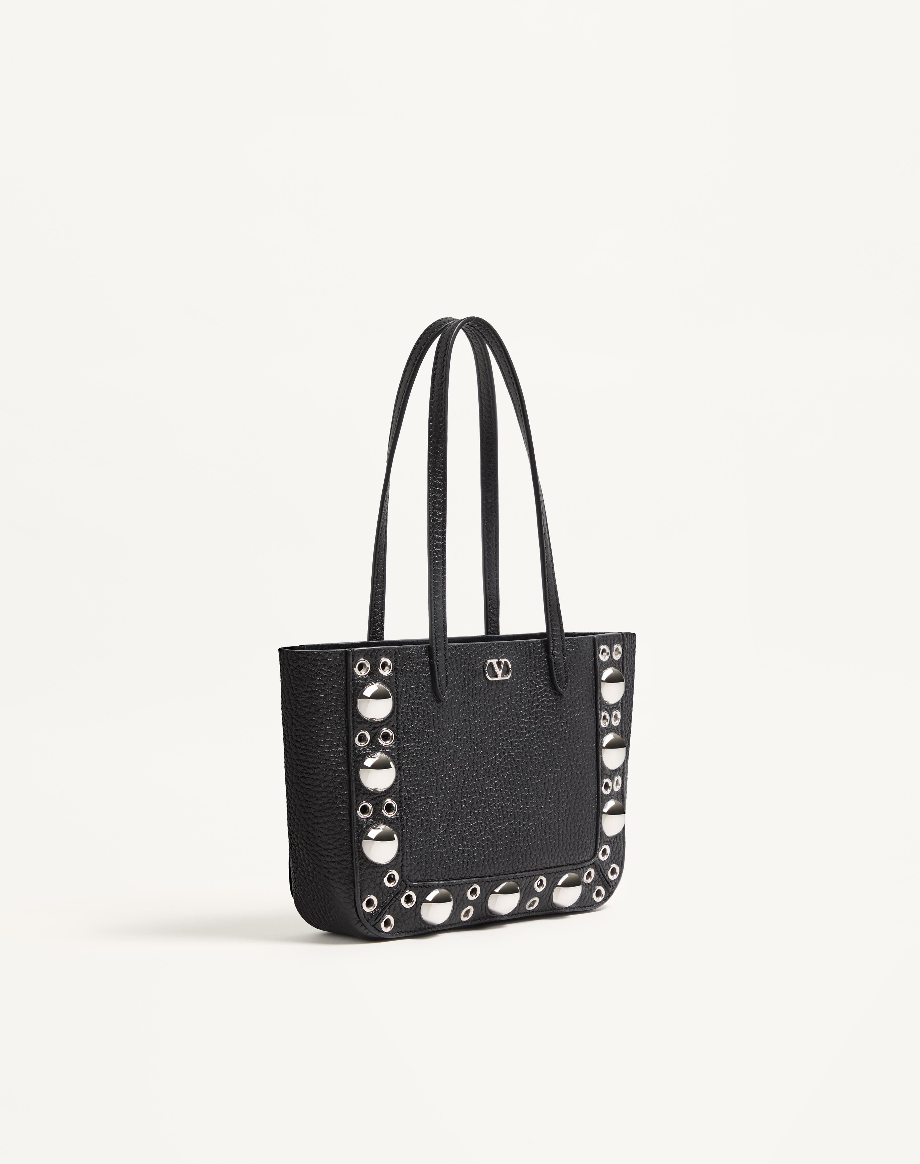 VALENTINO GARAVANI NELLCÔTE MINI SHOPPING BAG IN GRAINY CALFSKIN - 3