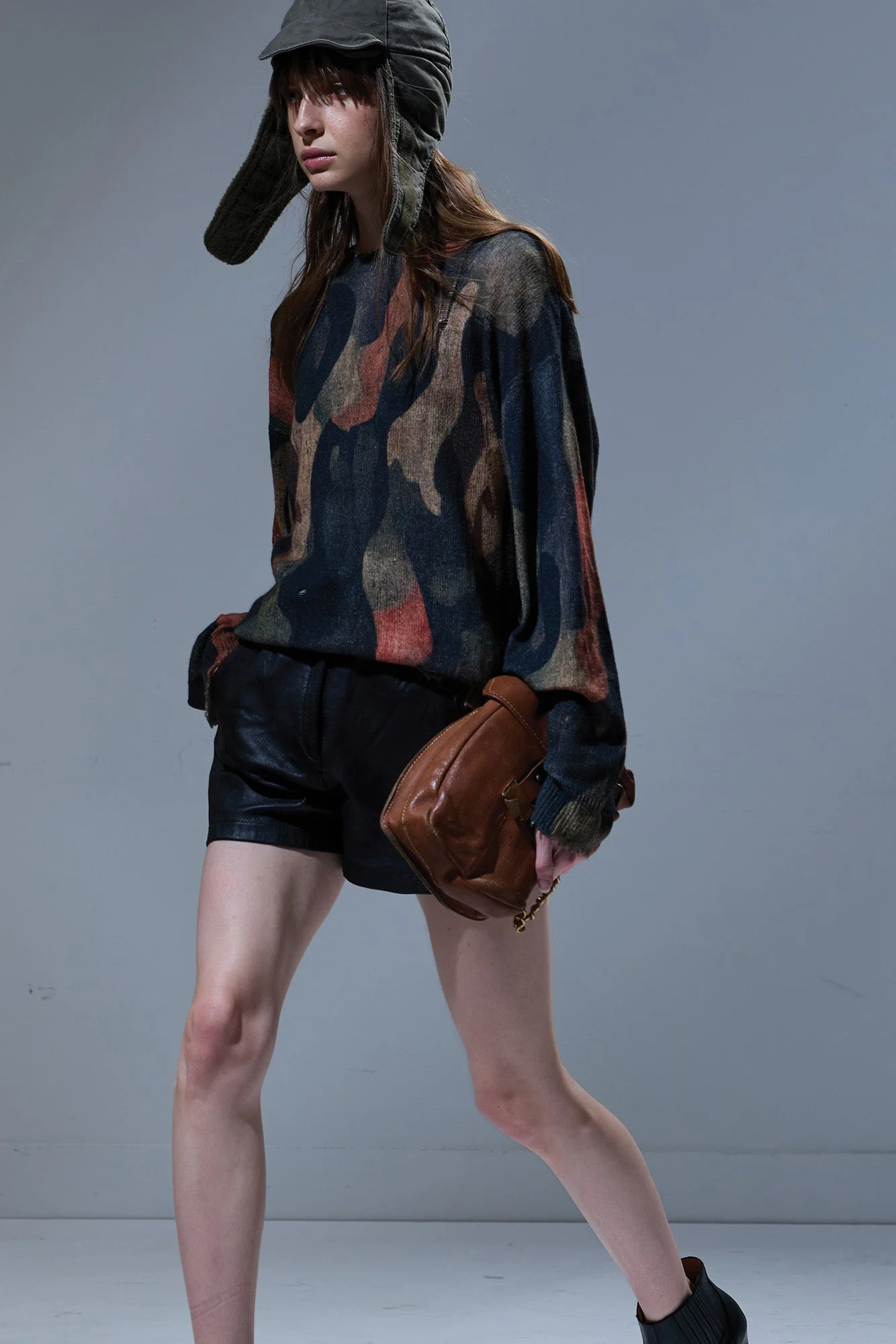 PRINTED BOYFRIEND SWEATER - 1