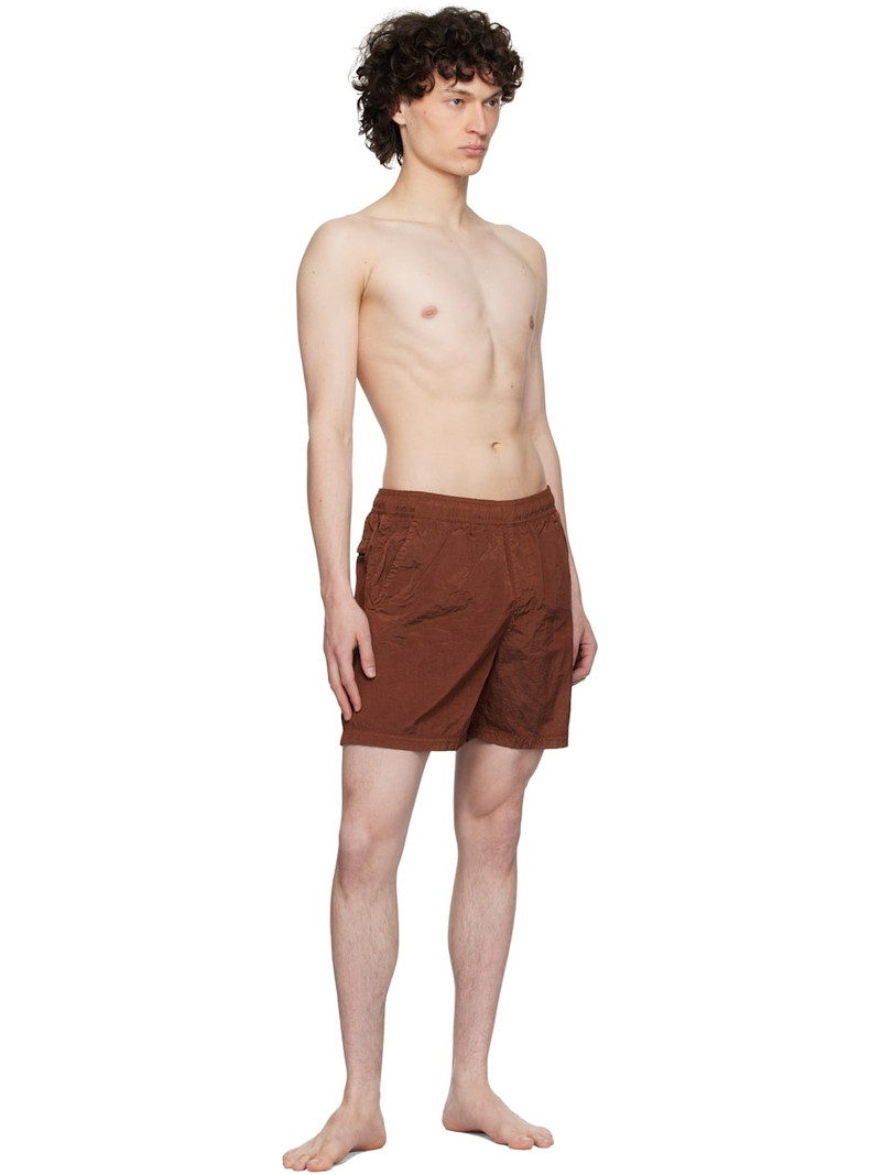 Stone Island Burgundy Nylon Metal In Econyl Shorts outlook