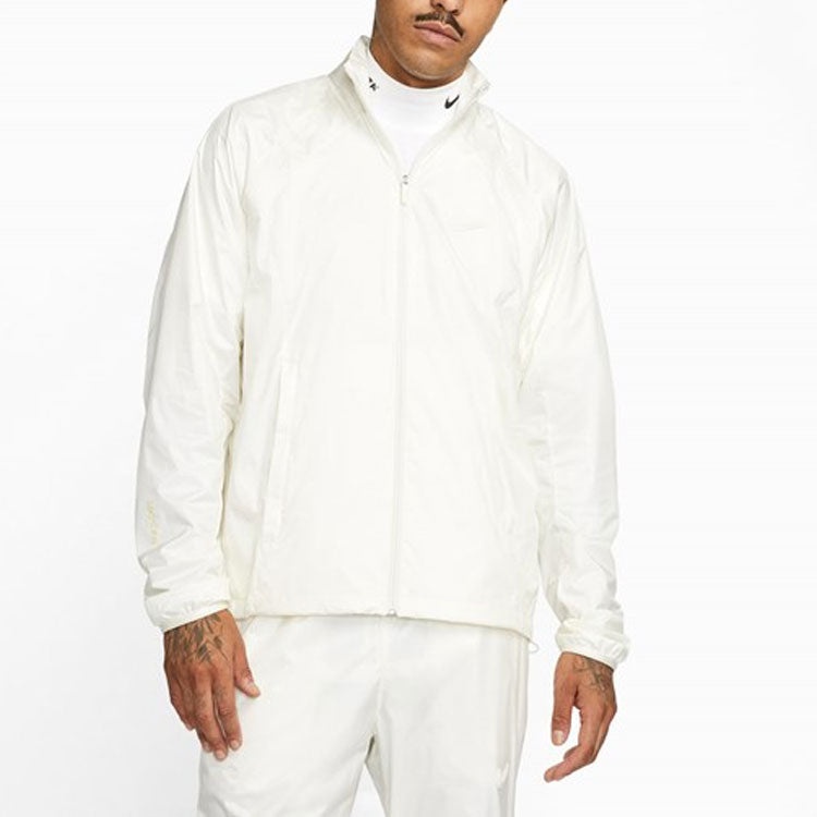 Nike x NOCTA Drake Solid Color Zipper Stand Collar Jacket 'White' DM7295-133 - 3