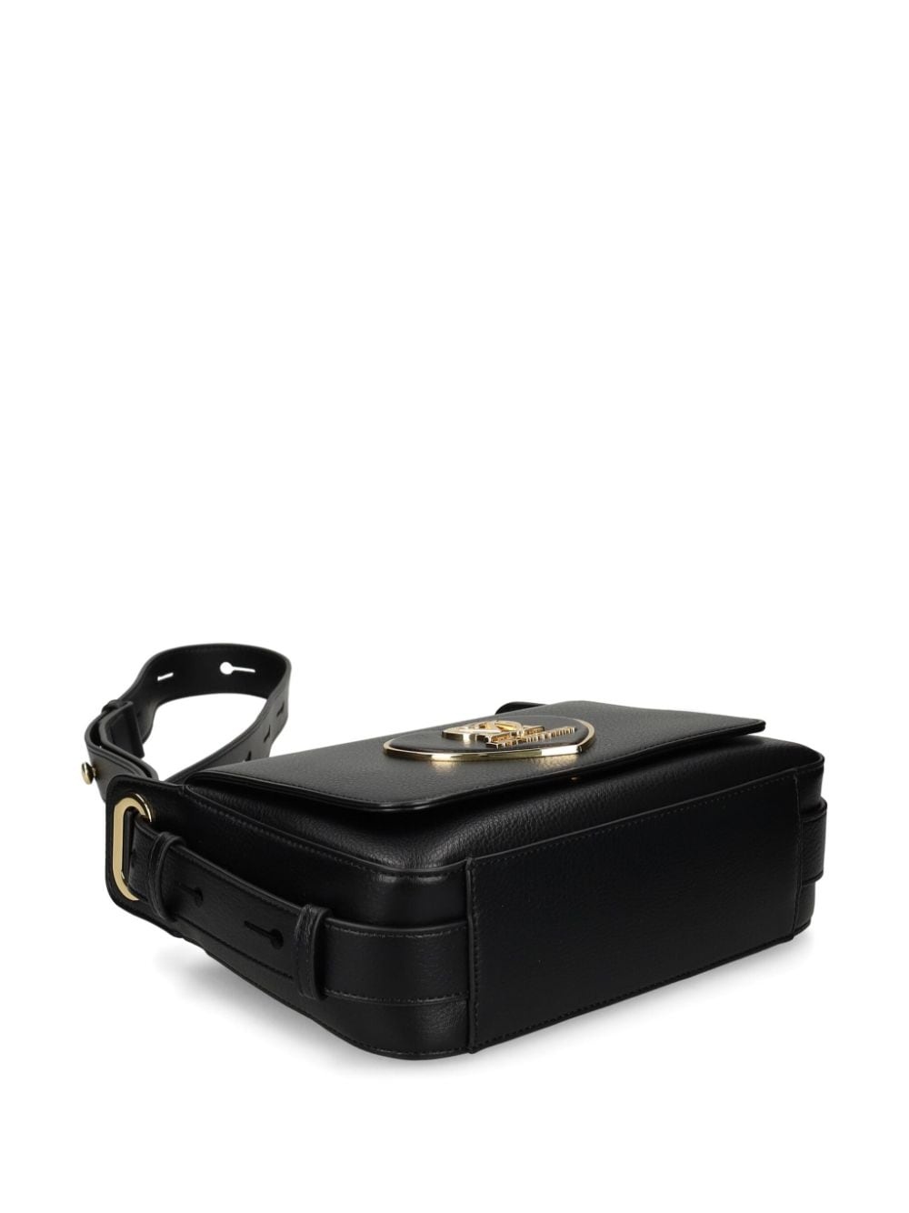 logo-plaque faux-leather shoulder bag - 4