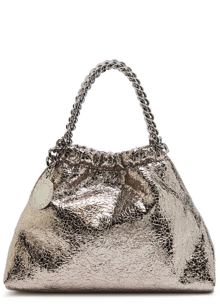 Stella Mccartney Falabella Mini Drawstring Metallic Faux-leather Cross-body bag - 1